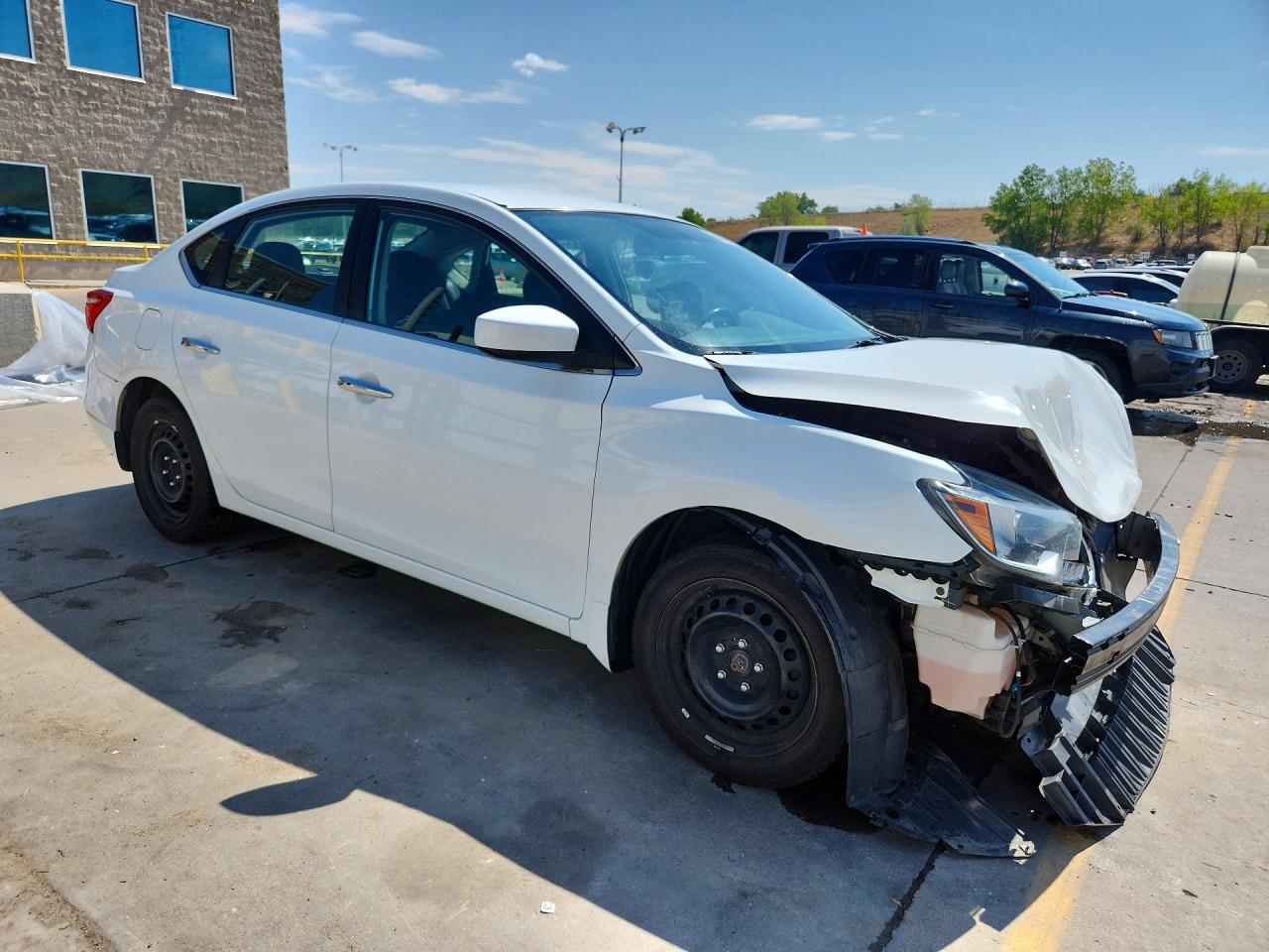 2017 Nissan Sentra Sv White vin: 3N1AB7AP9HY231647