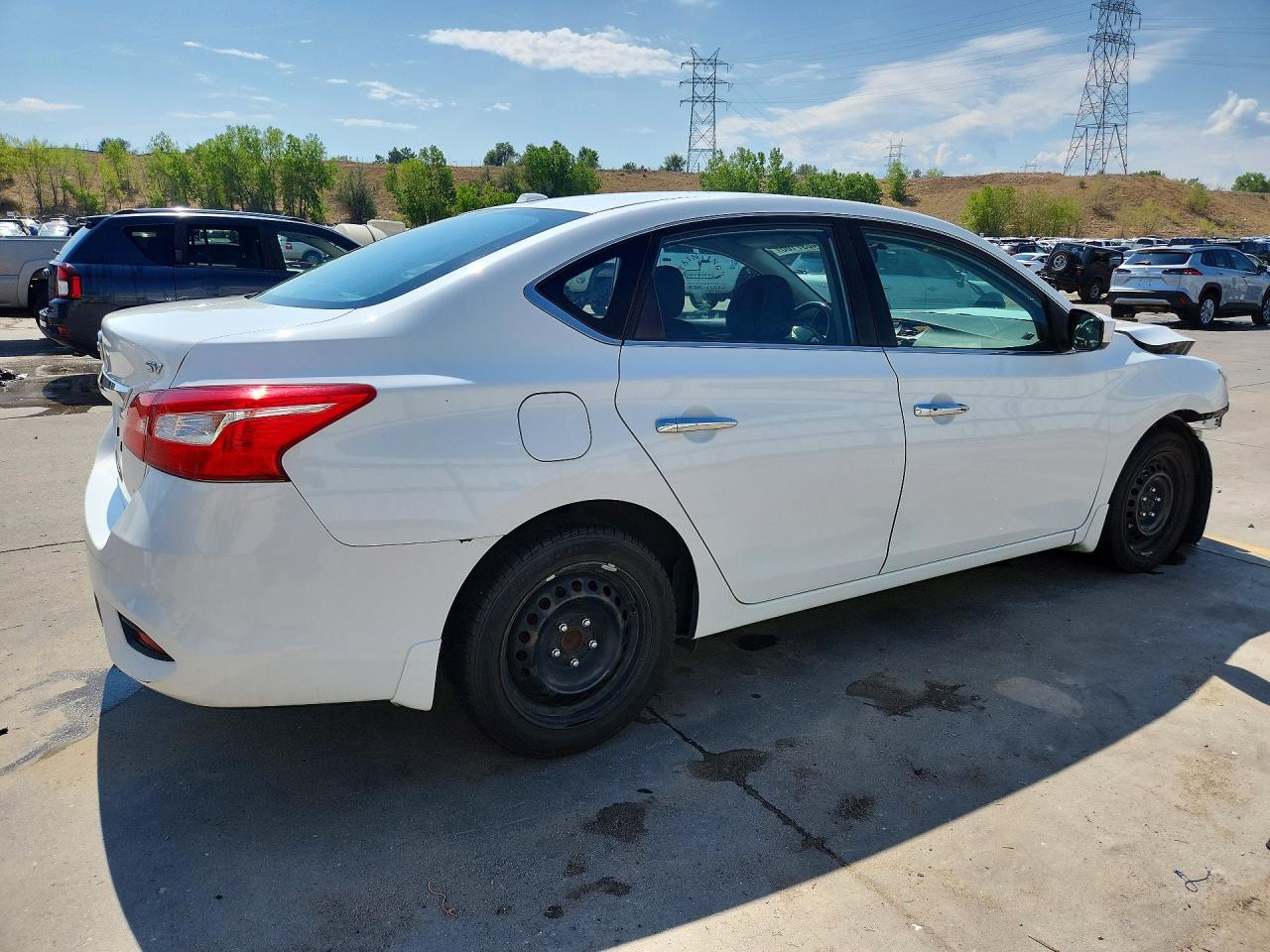 2017 Nissan Sentra Sv White vin: 3N1AB7AP9HY231647