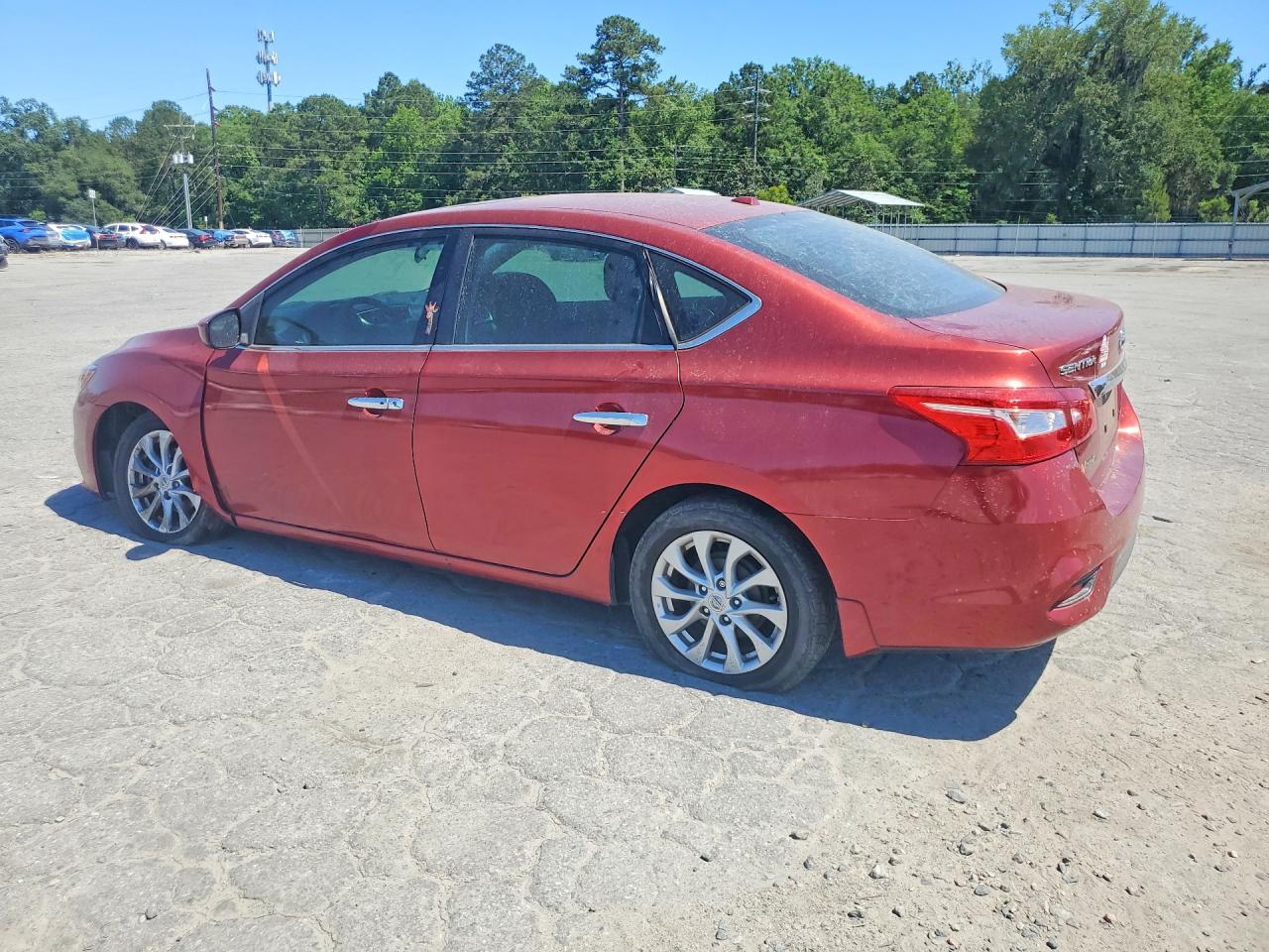 2017 Nissan Sentra Sv Red vin: 3N1AB7AP9HY254815