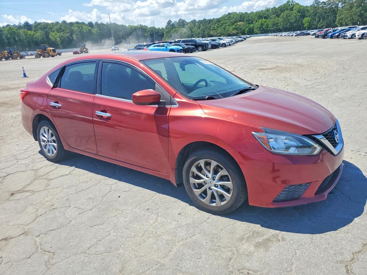 2017 Nissan Sentra Sv Red vin: 3N1AB7AP9HY254815