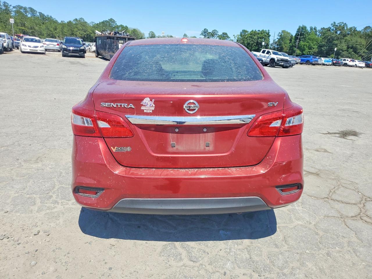 2017 Nissan Sentra Sv Red vin: 3N1AB7AP9HY254815