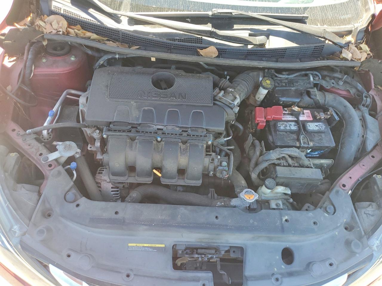 2017 Nissan Sentra Sv Red vin: 3N1AB7AP9HY254815