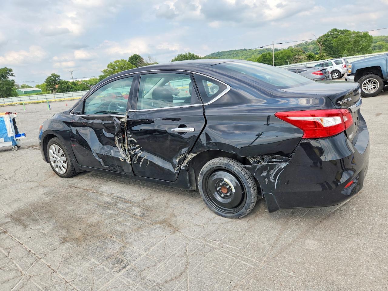 2017 Nissan Sentra S Черный vin: 3N1AB7AP9HY274708