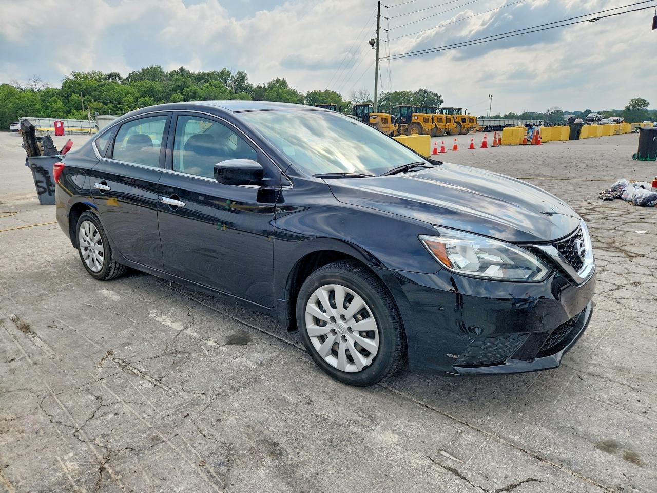 2017 Nissan Sentra S Черный vin: 3N1AB7AP9HY274708