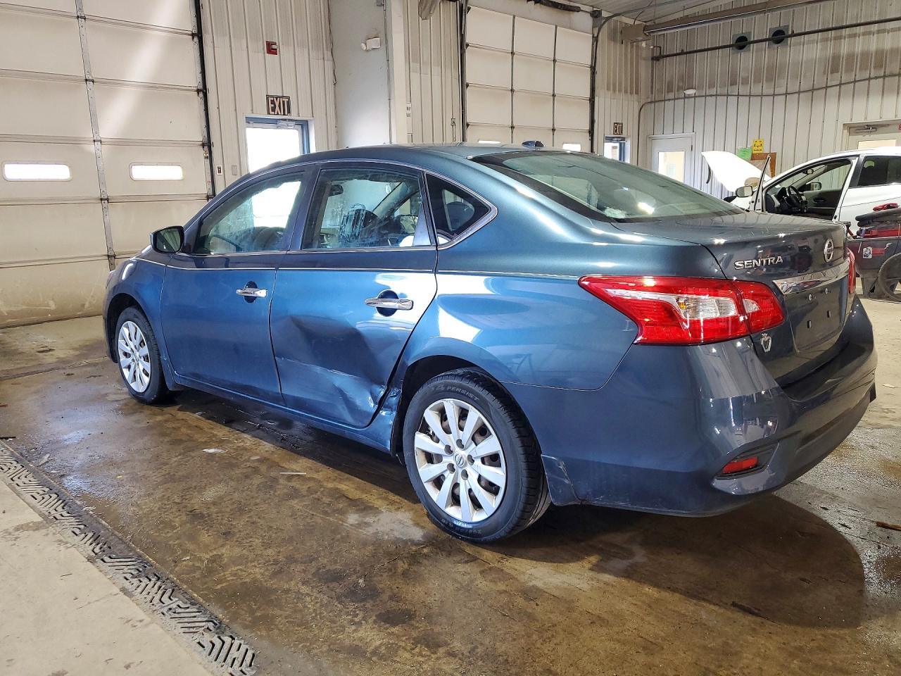 2017 Nissan Sentra Sv Blue vin: 3N1AB7AP9HY357202