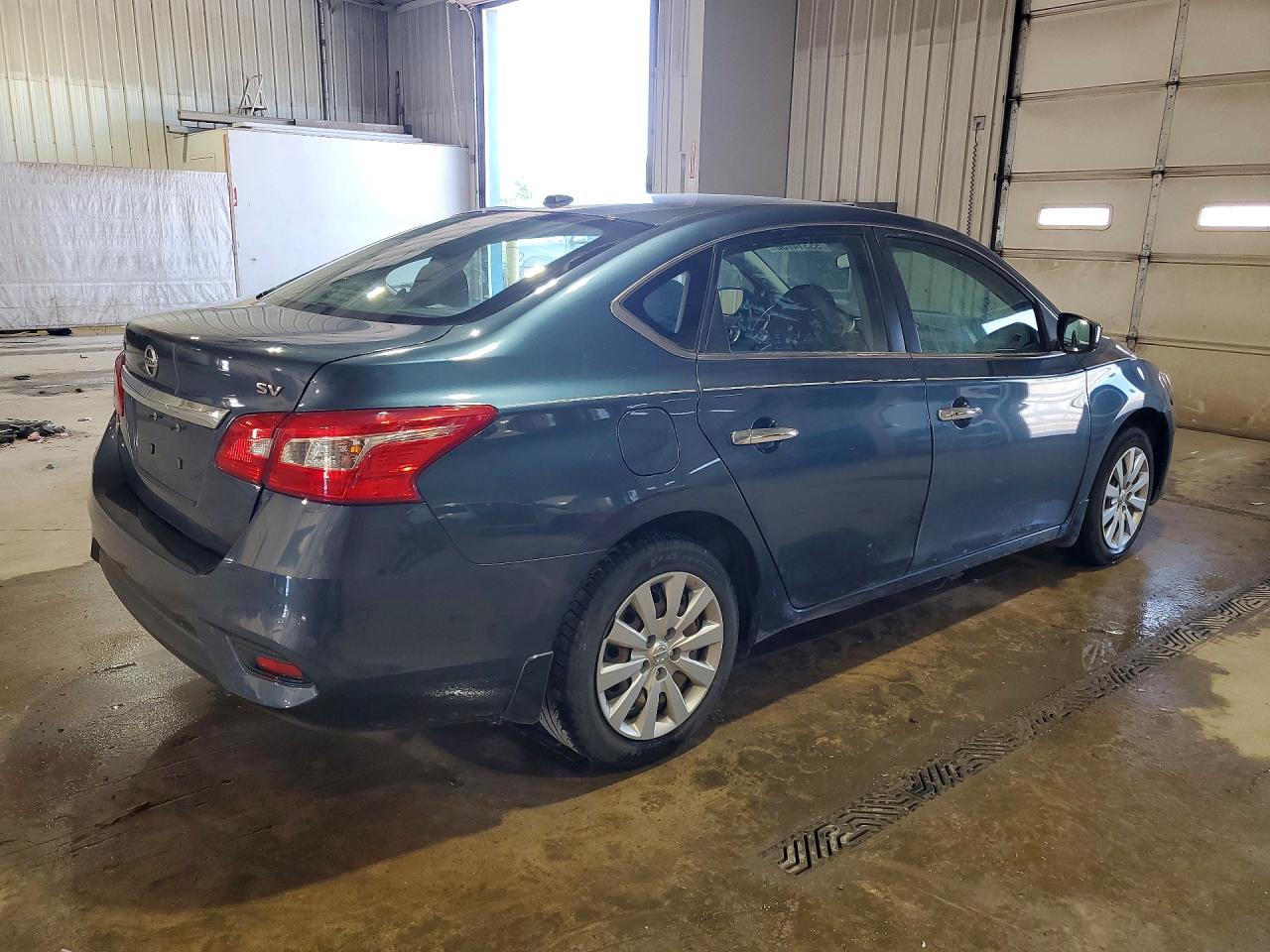2017 Nissan Sentra Sv Blue vin: 3N1AB7AP9HY357202