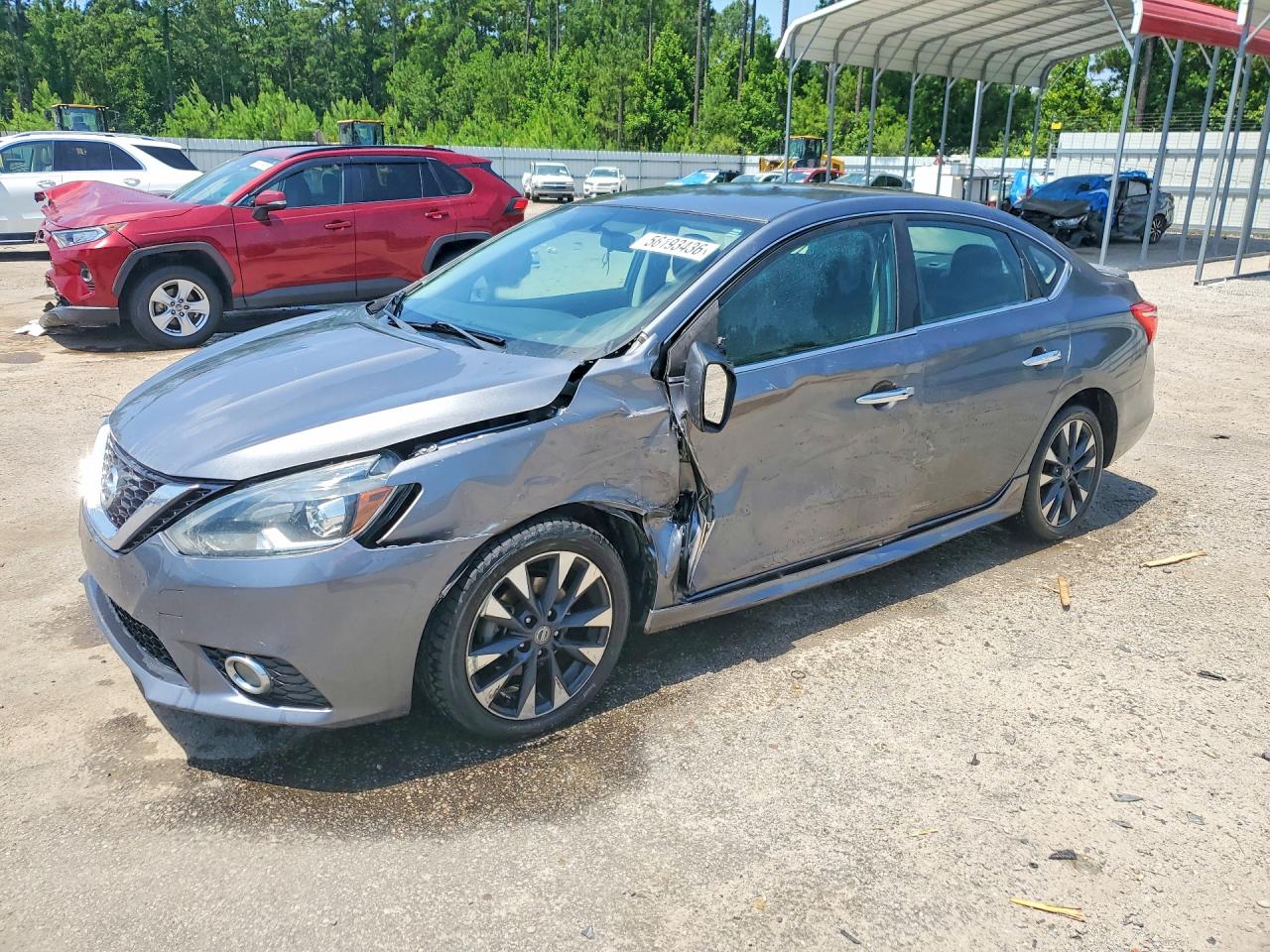 2017 Nissan Sentra Sr Gray vin: 3N1AB7AP9HY385520