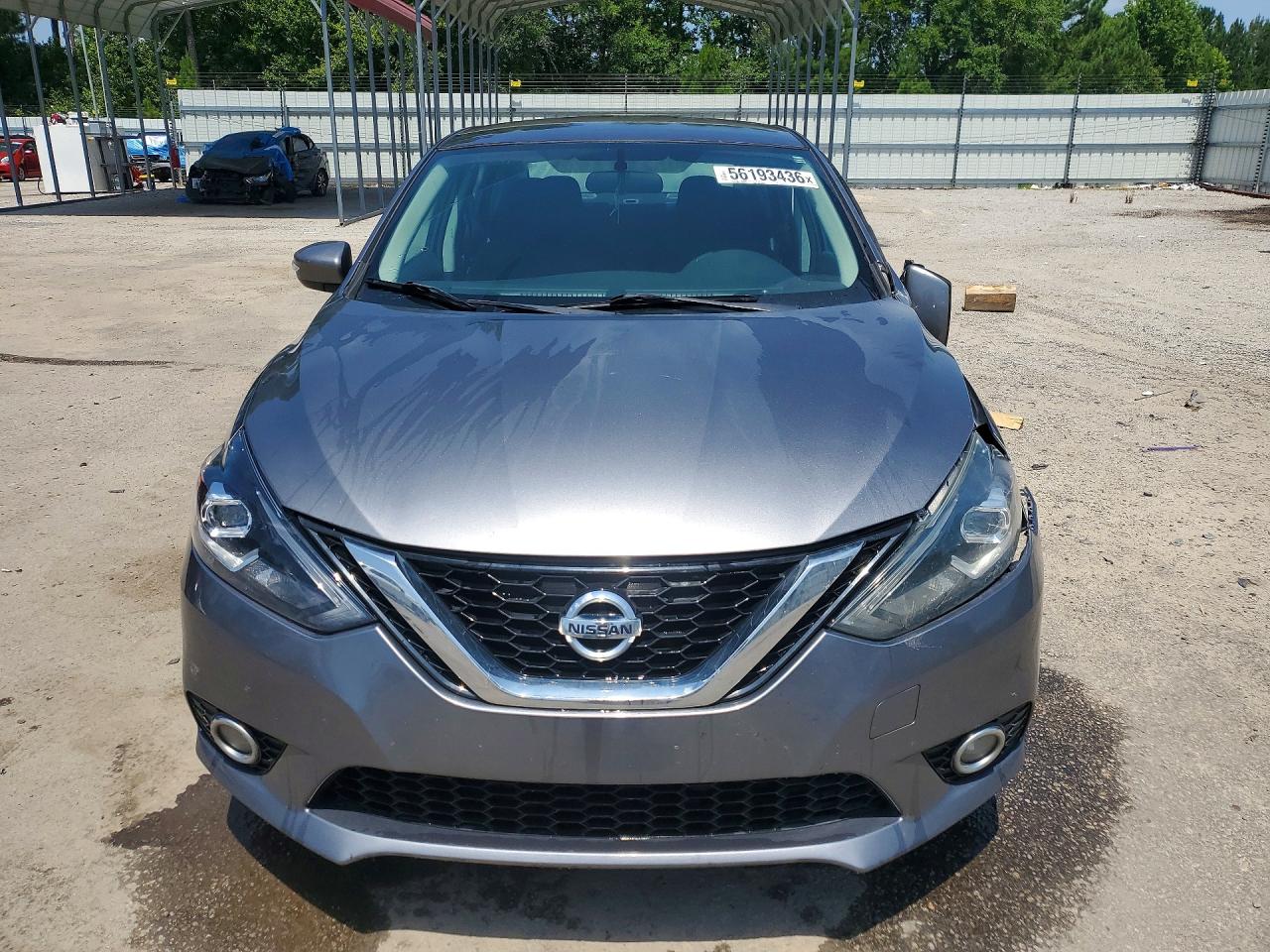 2017 Nissan Sentra Sr Серый vin: 3N1AB7AP9HY385520
