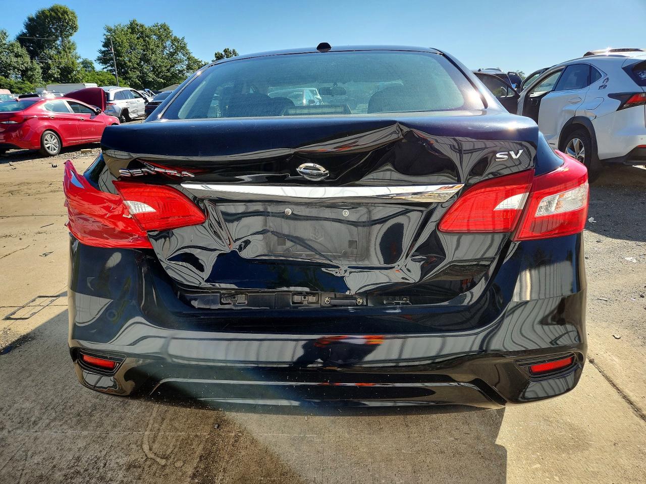 2017 Nissan Sentra Sv Black vin: 3N1AB7AP9HY402722