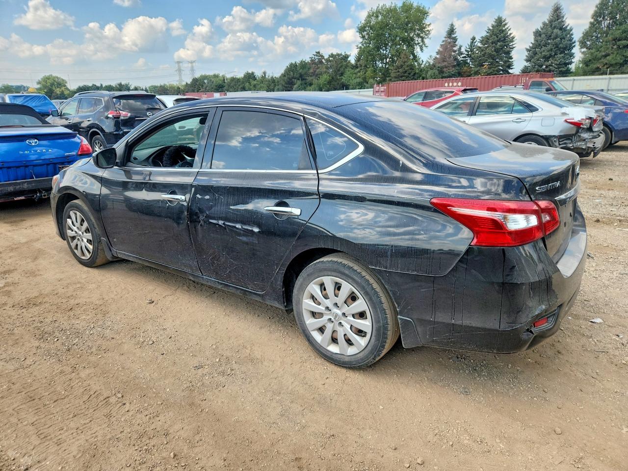 2018 Nissan Sentra S Черный vin: 3N1AB7AP9JY305655
