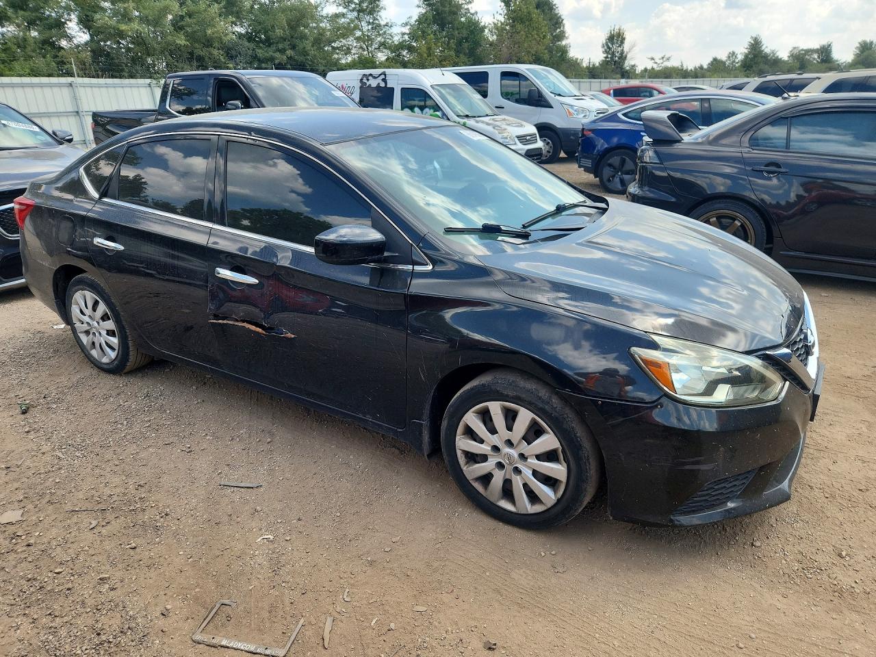 2018 Nissan Sentra S Черный vin: 3N1AB7AP9JY305655