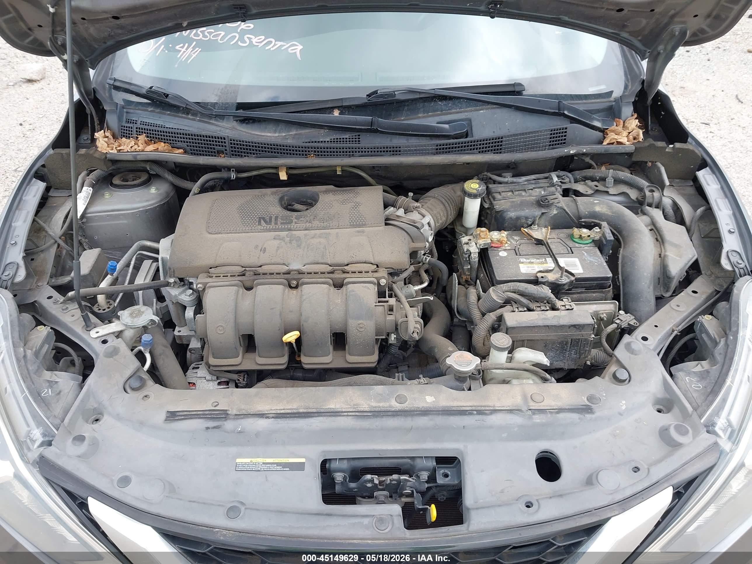 2018 Nissan Sentra S Серый vin: 3N1AB7AP9JY306790
