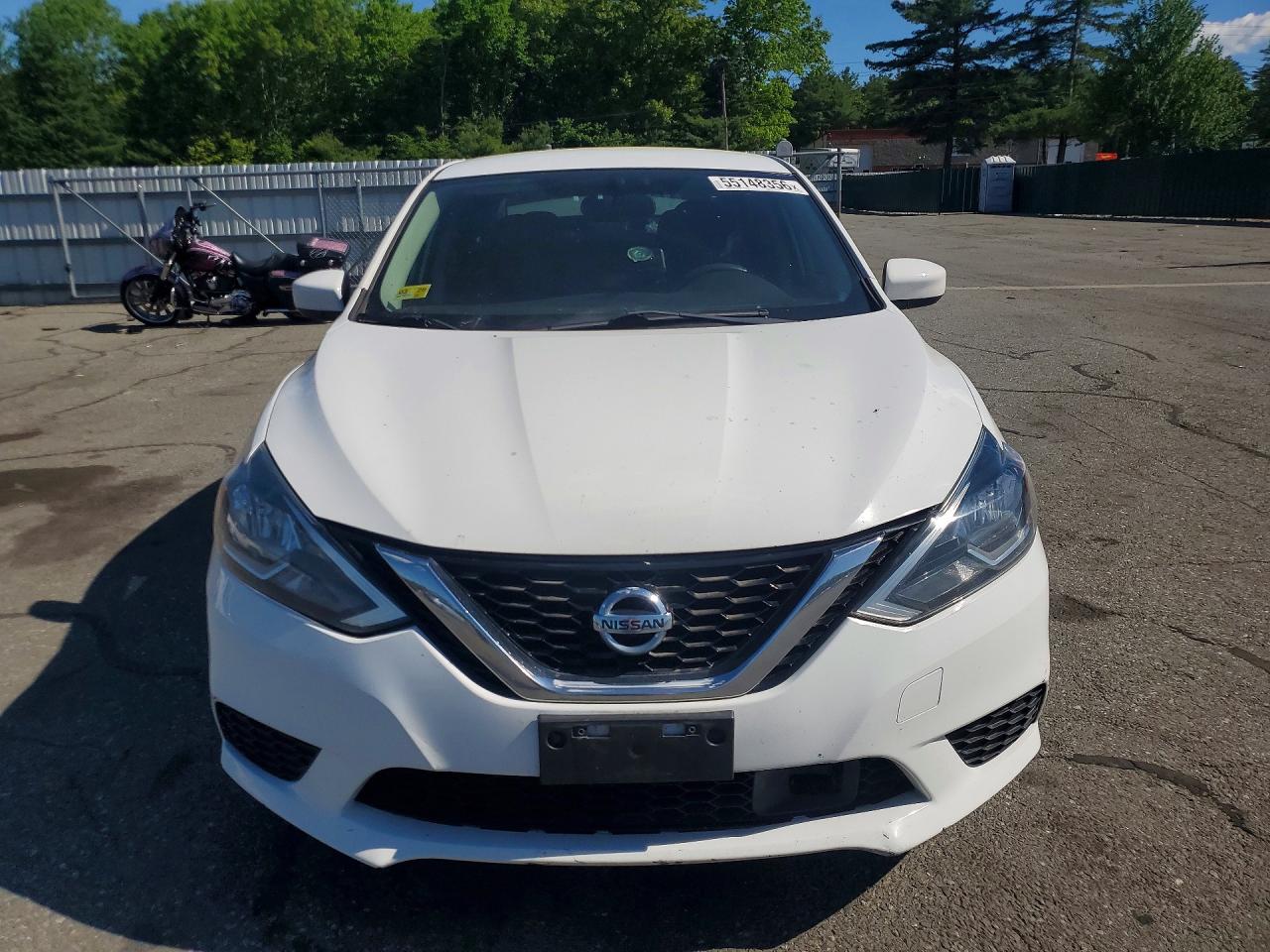 2018 Nissan Sentra S White vin: 3N1AB7AP9JY320141