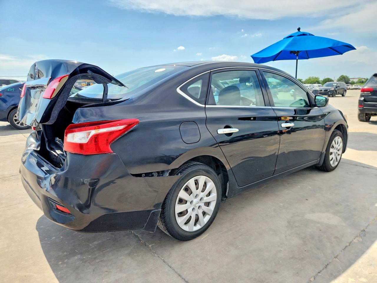 2018 Nissan Sentra S Black vin: 3N1AB7AP9JY343788