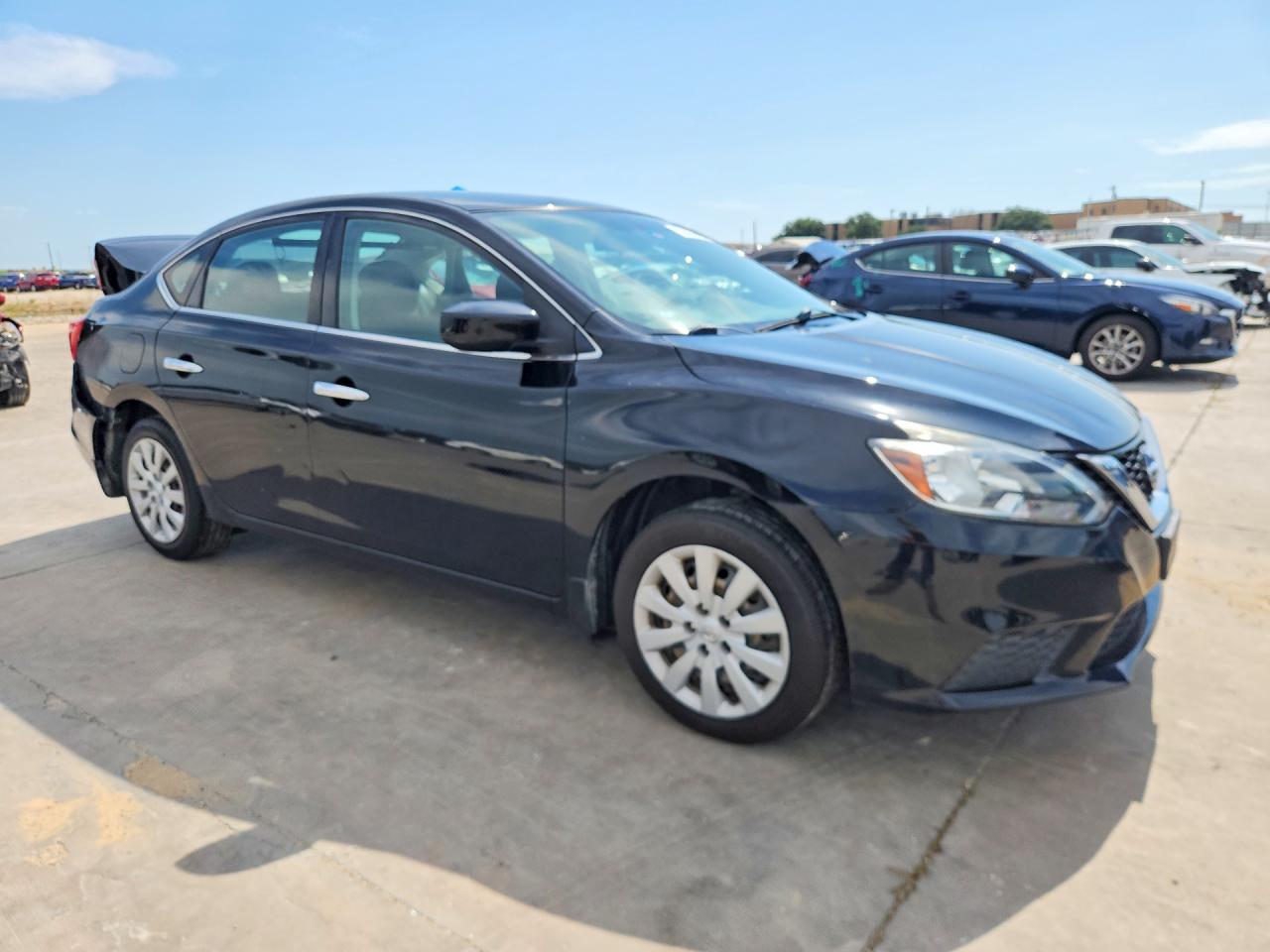 2018 Nissan Sentra S Black vin: 3N1AB7AP9JY343788