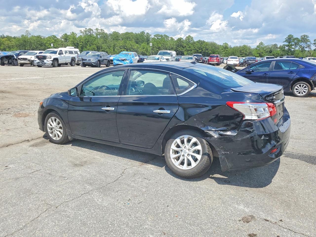 2019 Nissan Sentra Sv Black vin: 3N1AB7AP9KL603301