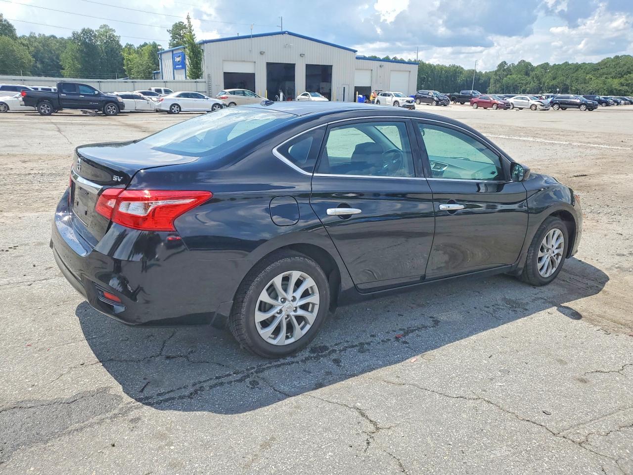 2019 Nissan Sentra Sv Black vin: 3N1AB7AP9KL603301