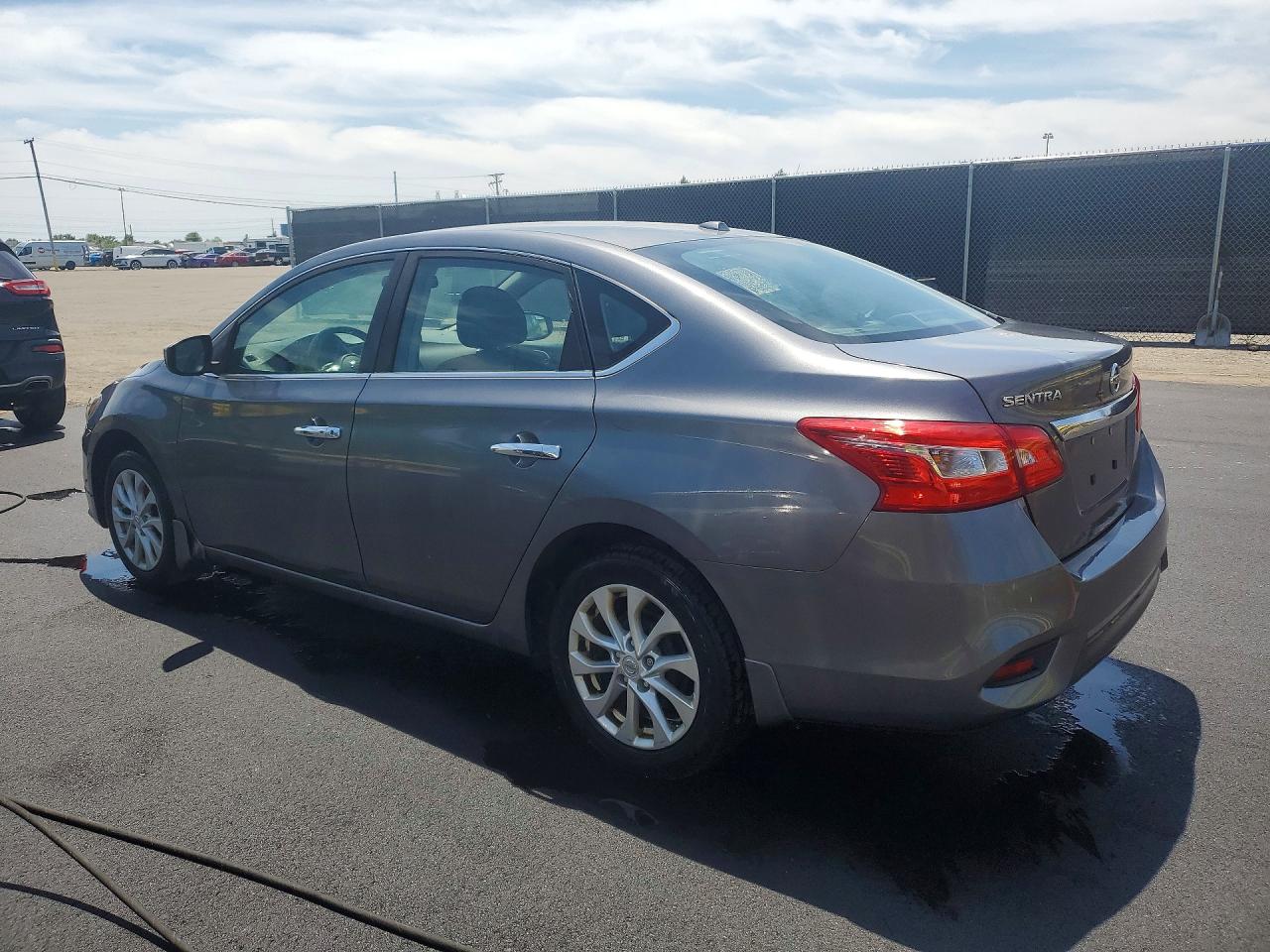 2019 Nissan Sentra Sv Gray vin: 3N1AB7AP9KL605937