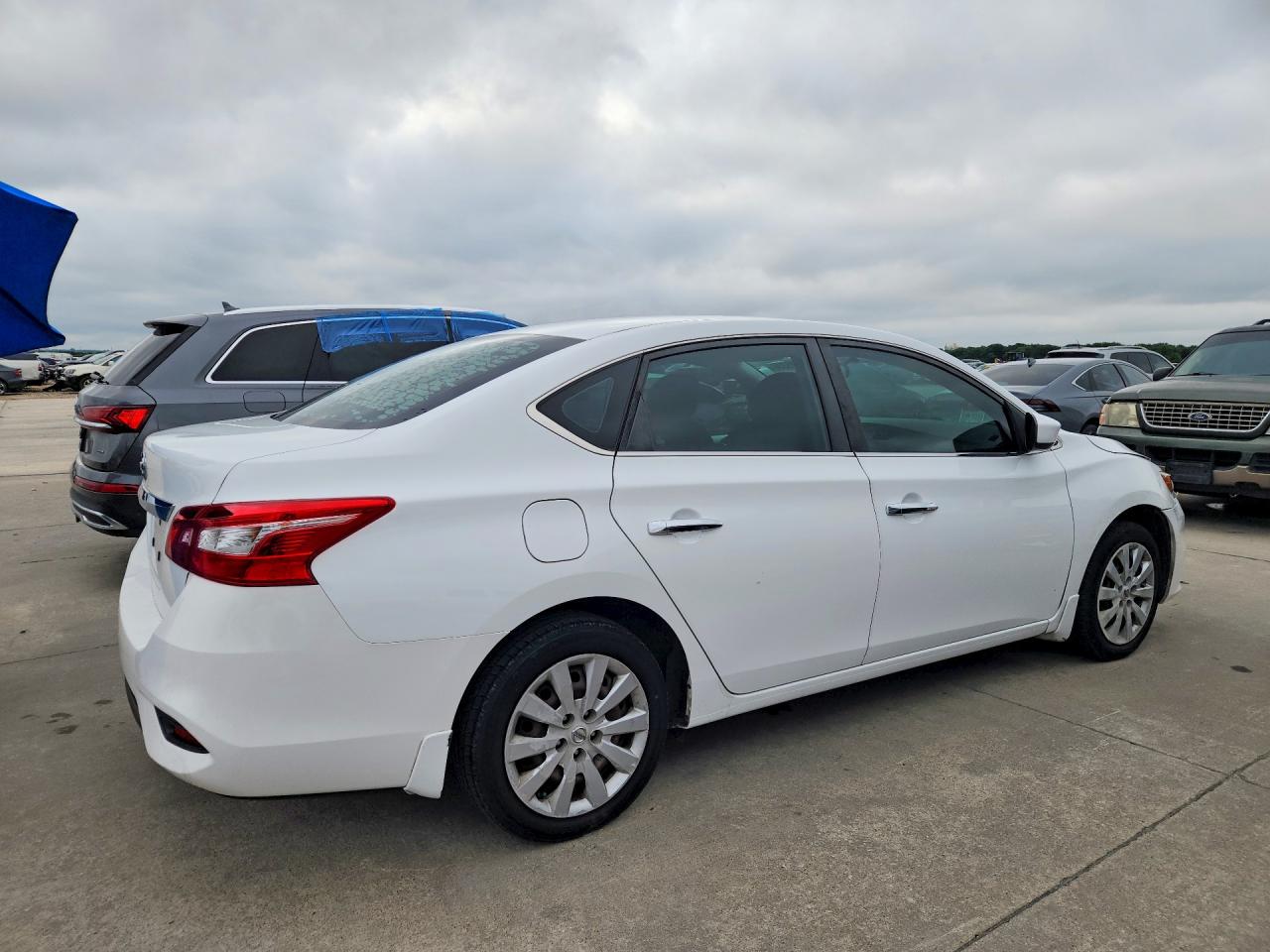 2019 Nissan Sentra S White vin: 3N1AB7AP9KY212393