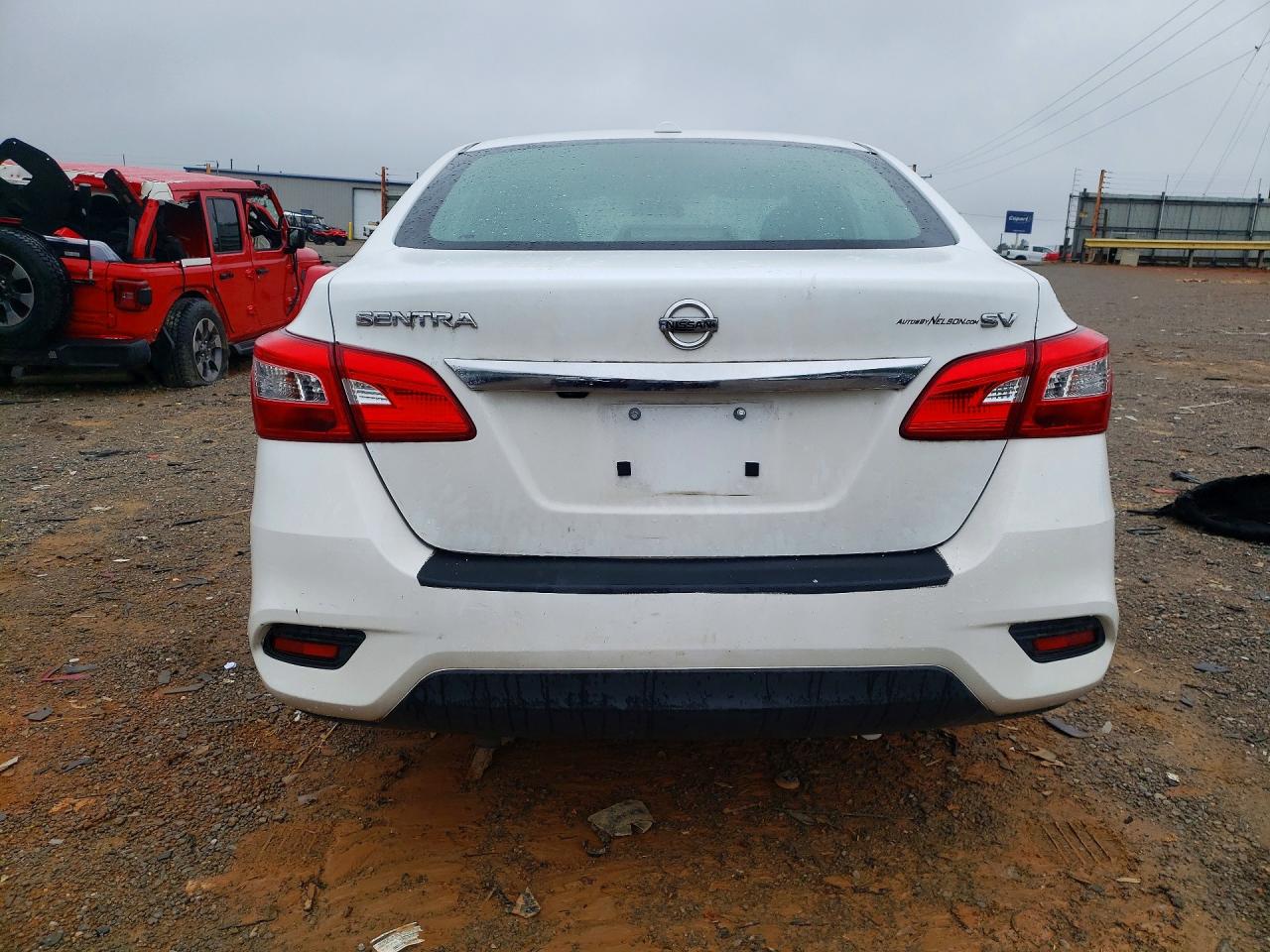 2019 Nissan Sentra Sv Белый vin: 3N1AB7AP9KY215987