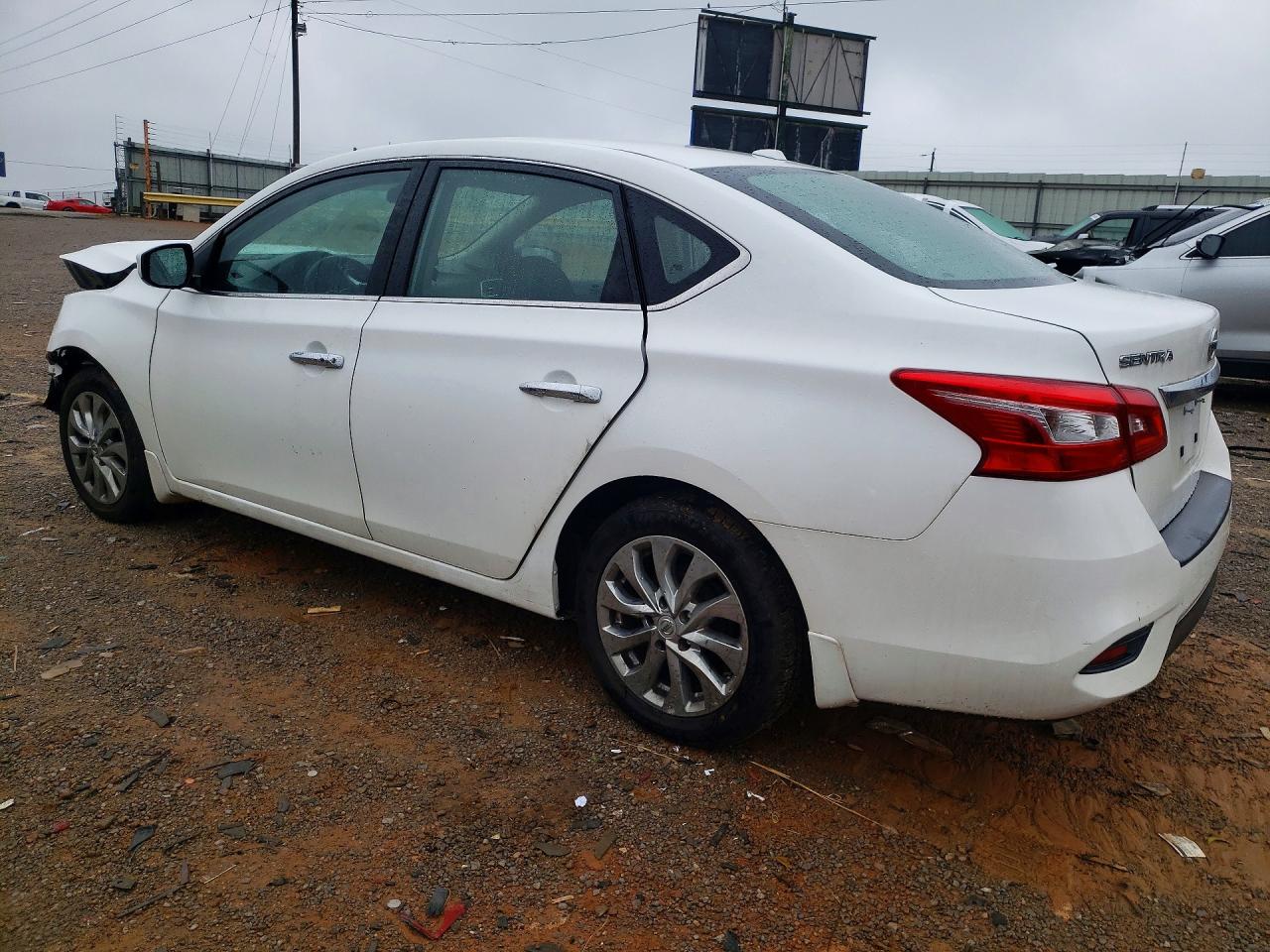 2019 Nissan Sentra Sv Белый vin: 3N1AB7AP9KY215987