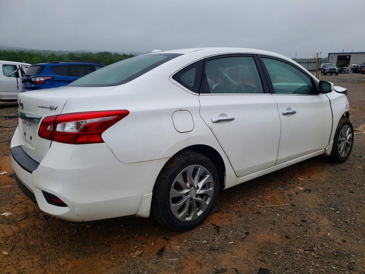 2019 Nissan Sentra Sv Белый vin: 3N1AB7AP9KY215987