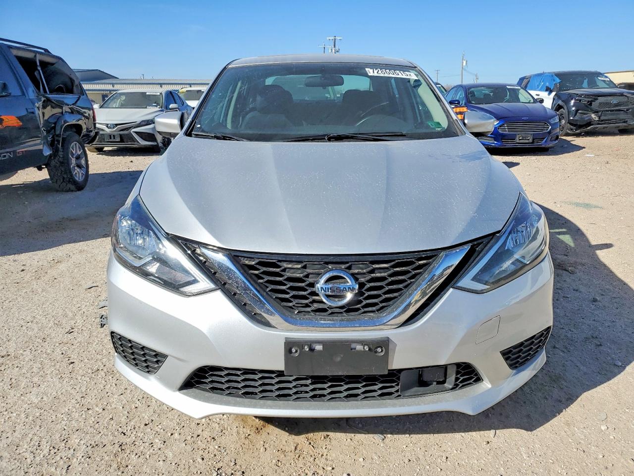 2019 Nissan Sentra Sv Серебряный vin: 3N1AB7AP9KY223801