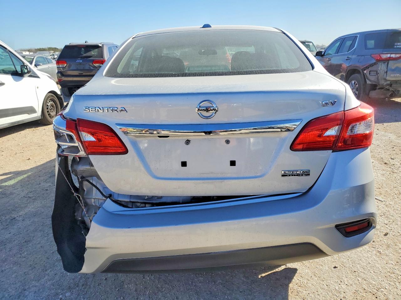 2019 Nissan Sentra Sv Серебряный vin: 3N1AB7AP9KY223801