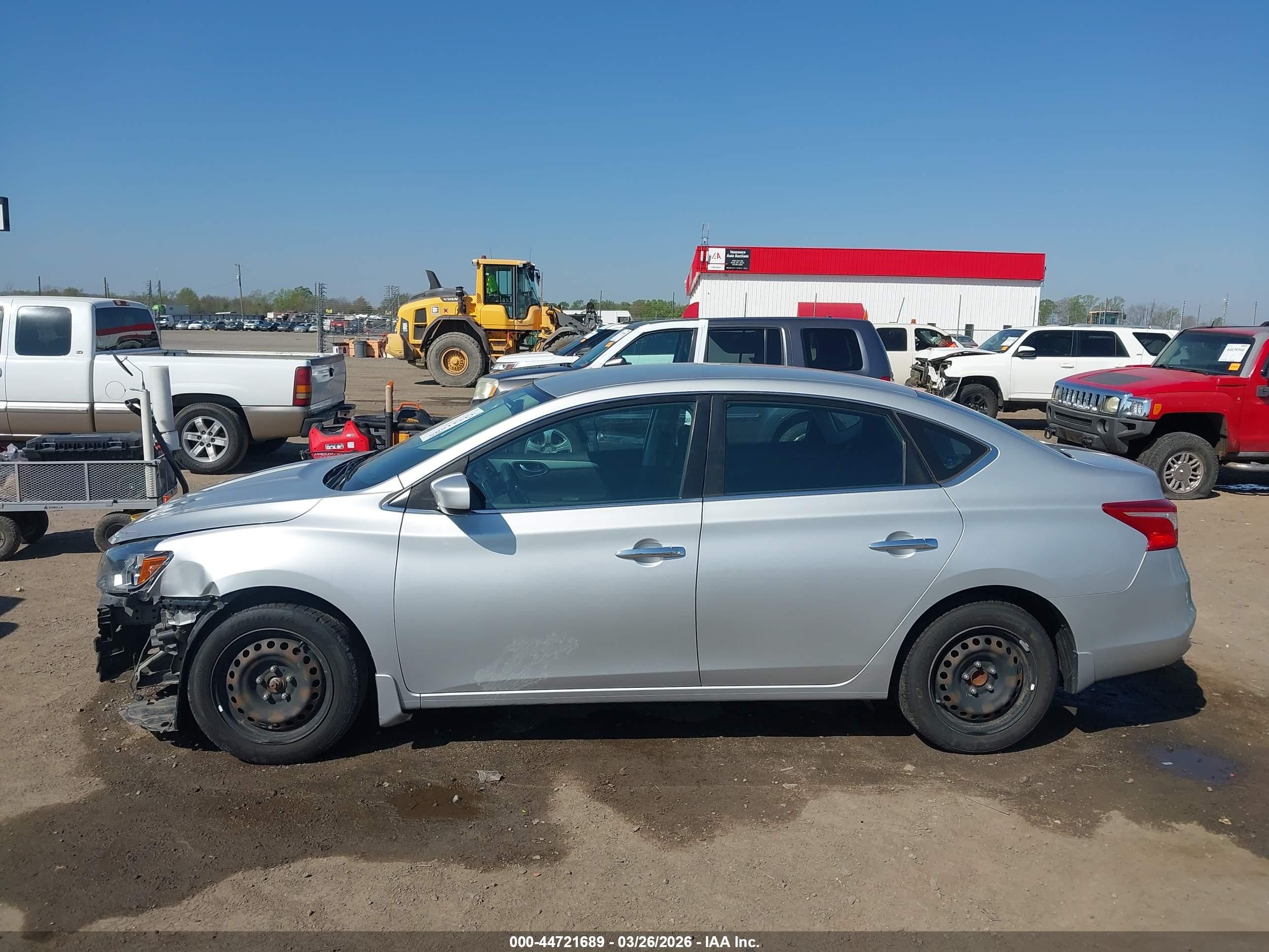 2019 Nissan Sentra S Серебряный vin: 3N1AB7AP9KY285716