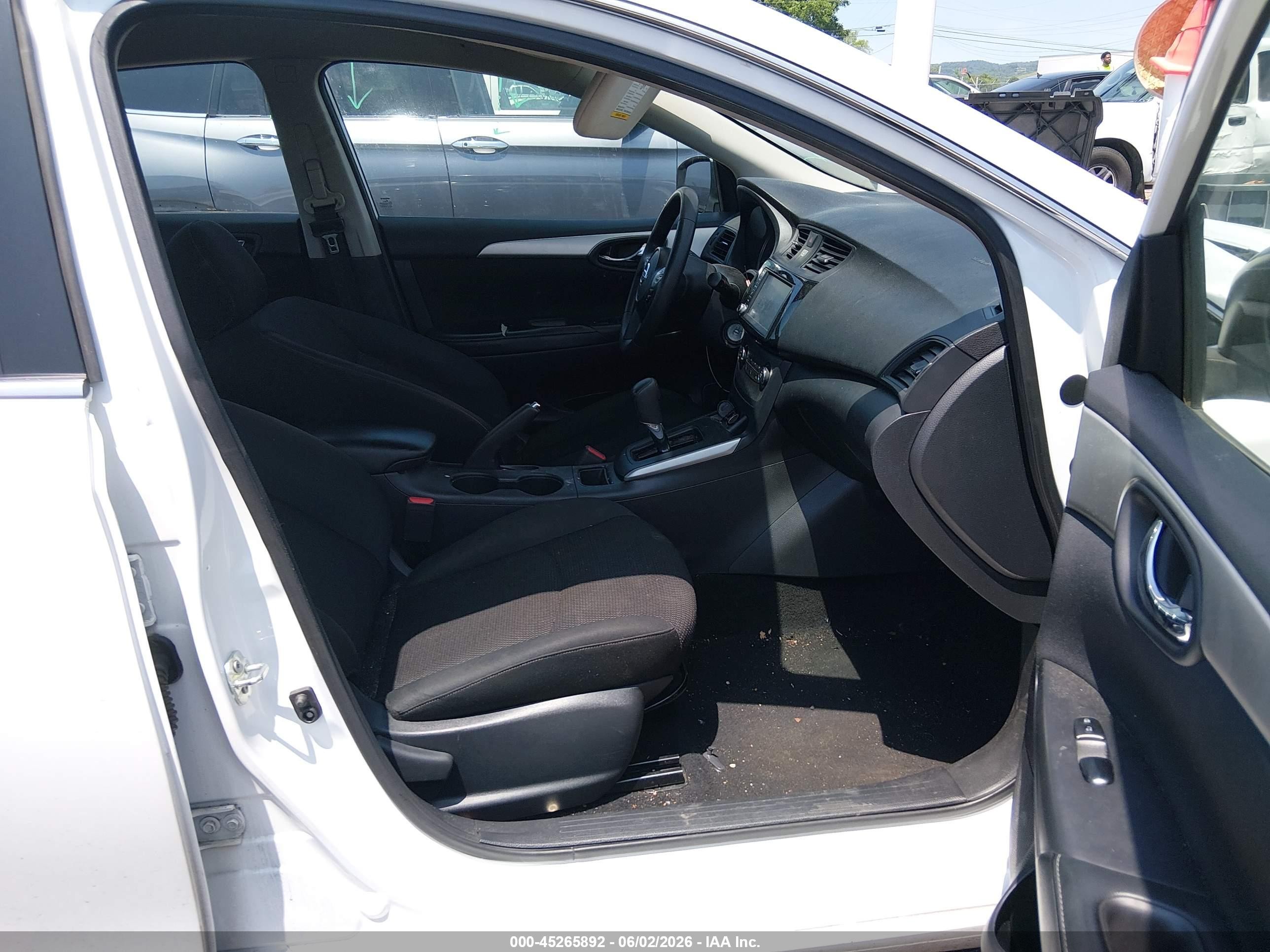 2019 Nissan Sentra S White vin: 3N1AB7AP9KY309657