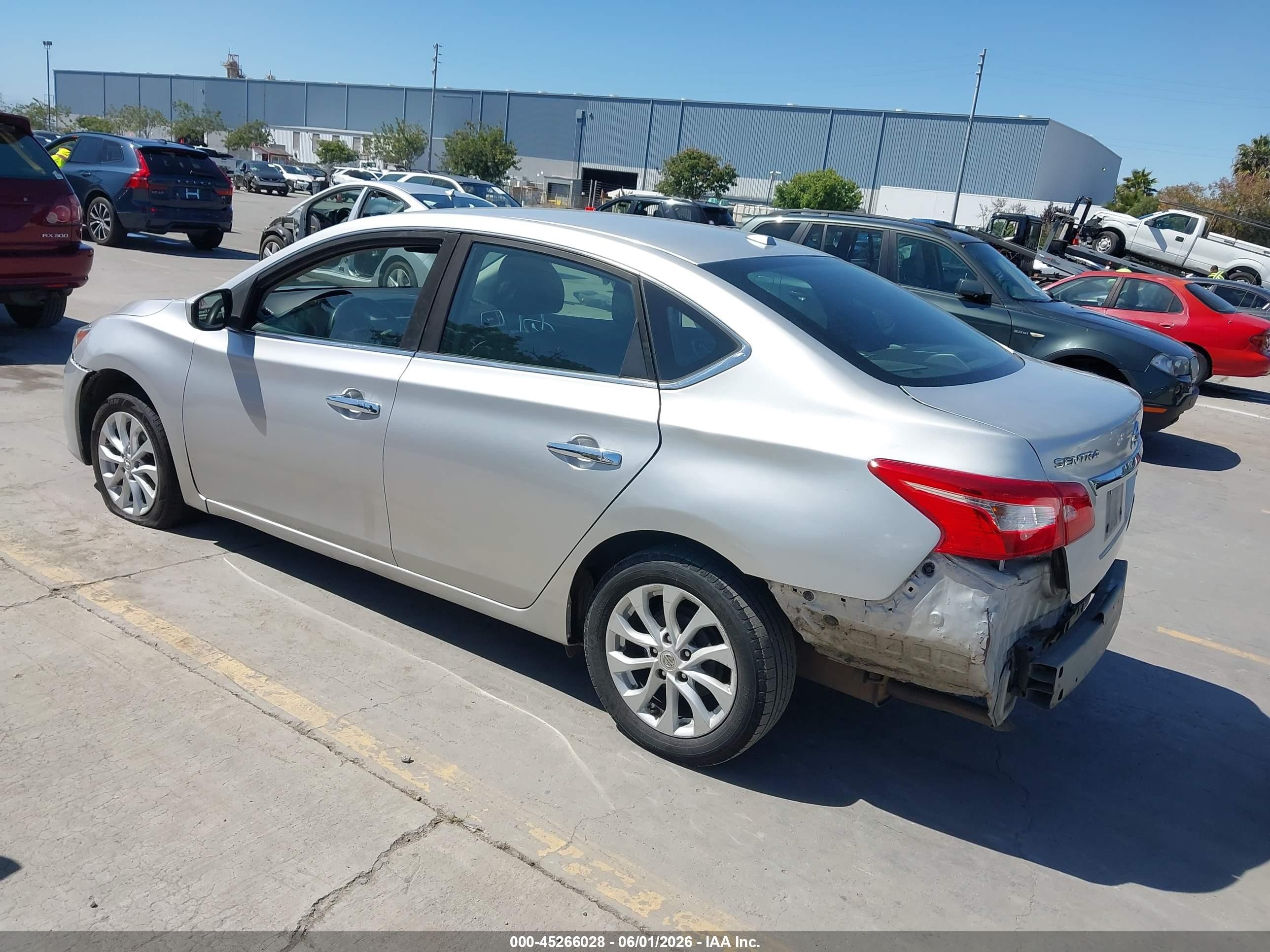 2019 Nissan Sentra Sv Silver vin: 3N1AB7AP9KY315068