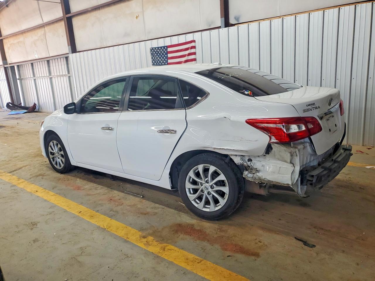 2019 Nissan Sentra Sv White vin: 3N1AB7AP9KY319072