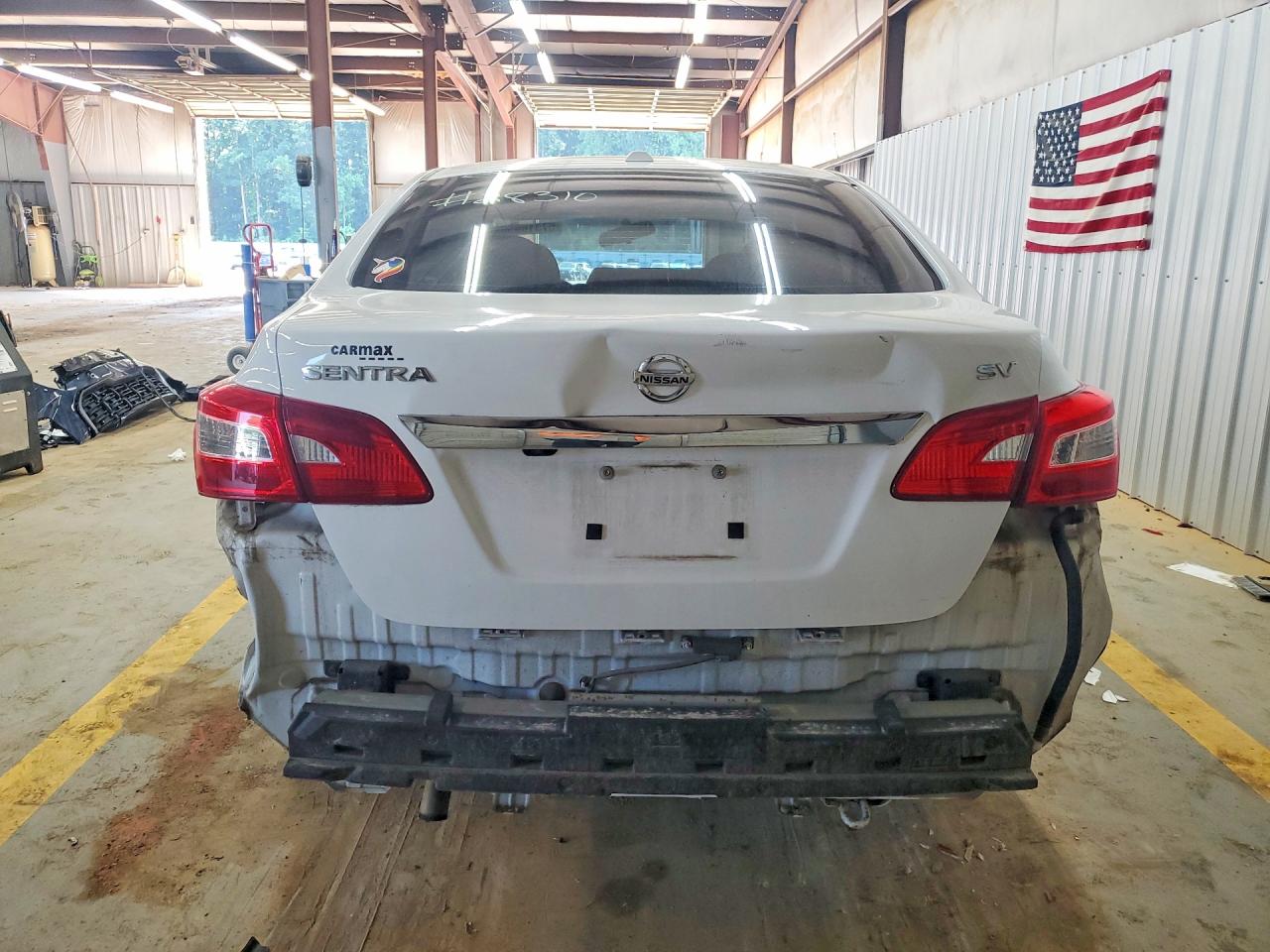 2019 Nissan Sentra Sv White vin: 3N1AB7AP9KY319072