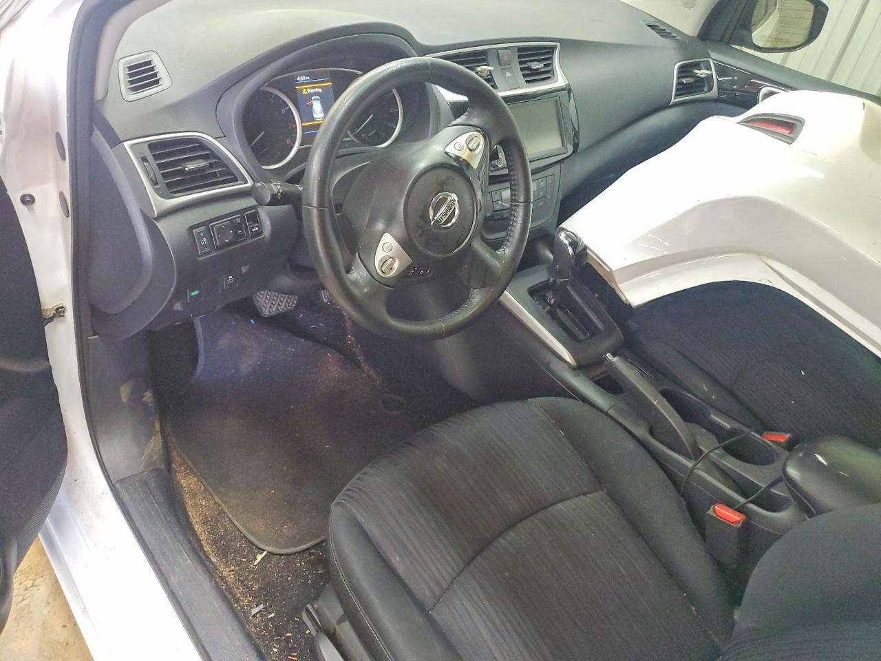 2019 Nissan Sentra Sv White vin: 3N1AB7AP9KY319072