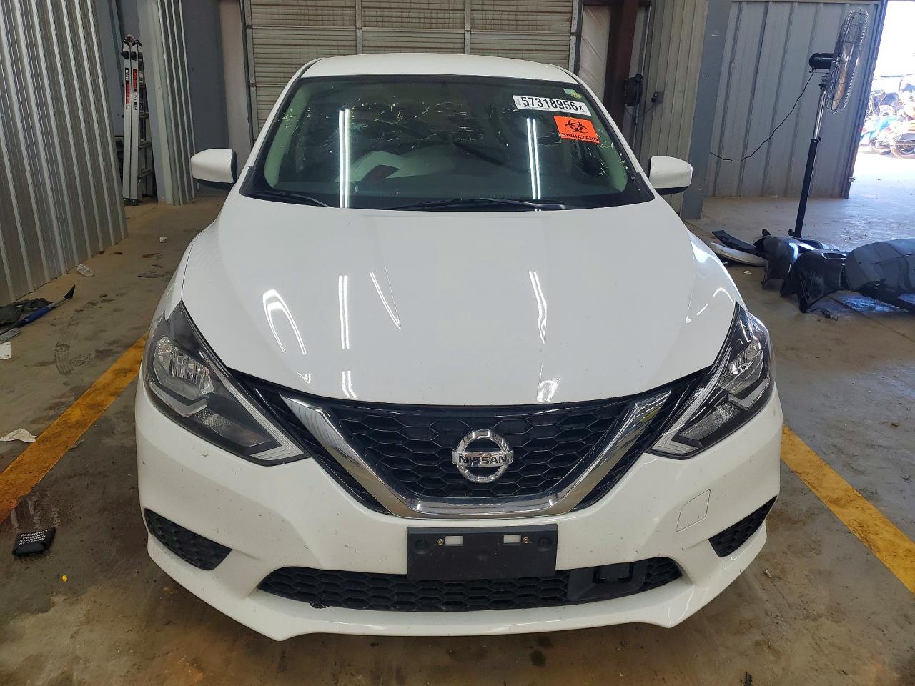 2019 Nissan Sentra Sv White vin: 3N1AB7AP9KY319072