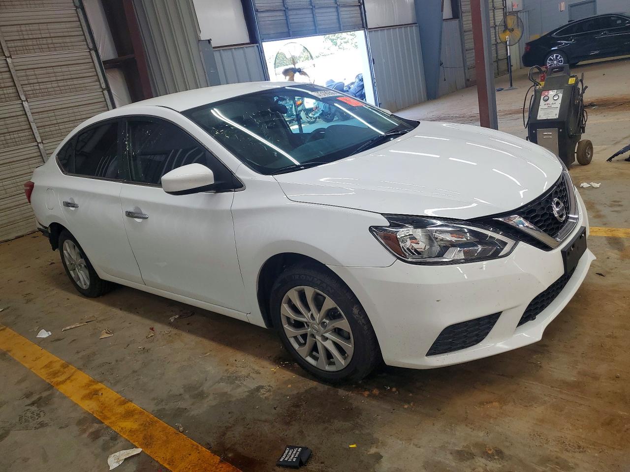 2019 Nissan Sentra Sv White vin: 3N1AB7AP9KY319072