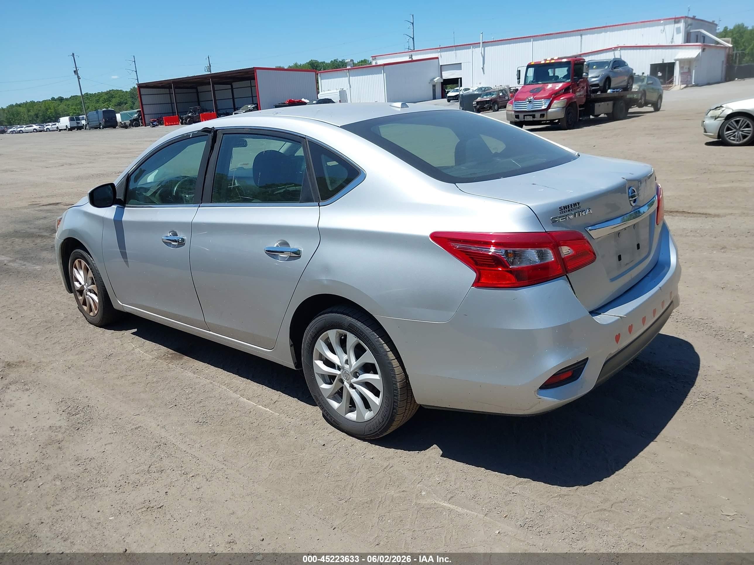 2019 Nissan Sentra Sv Silver vin: 3N1AB7AP9KY324031