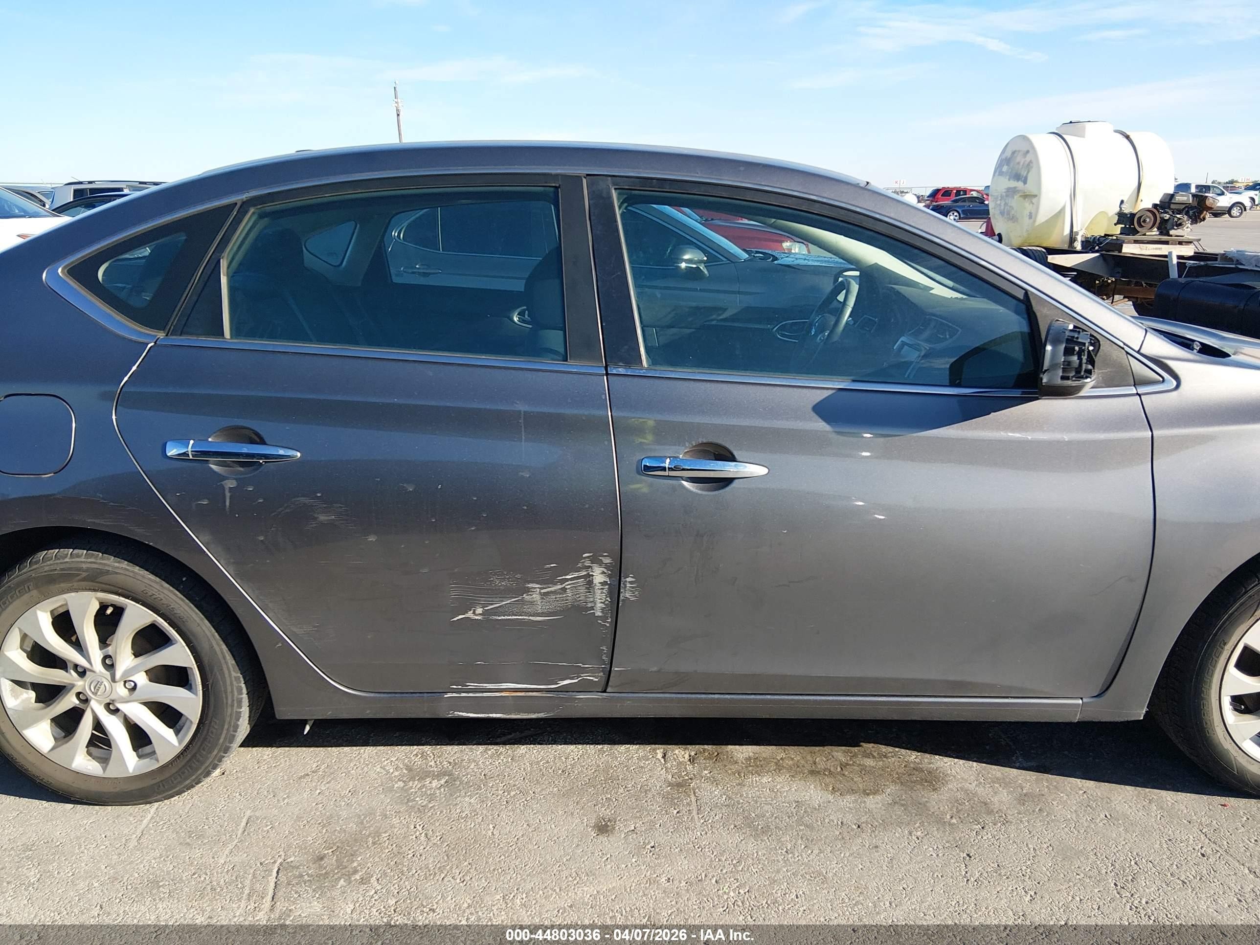 2019 Nissan Sentra Sv Серый vin: 3N1AB7AP9KY370653