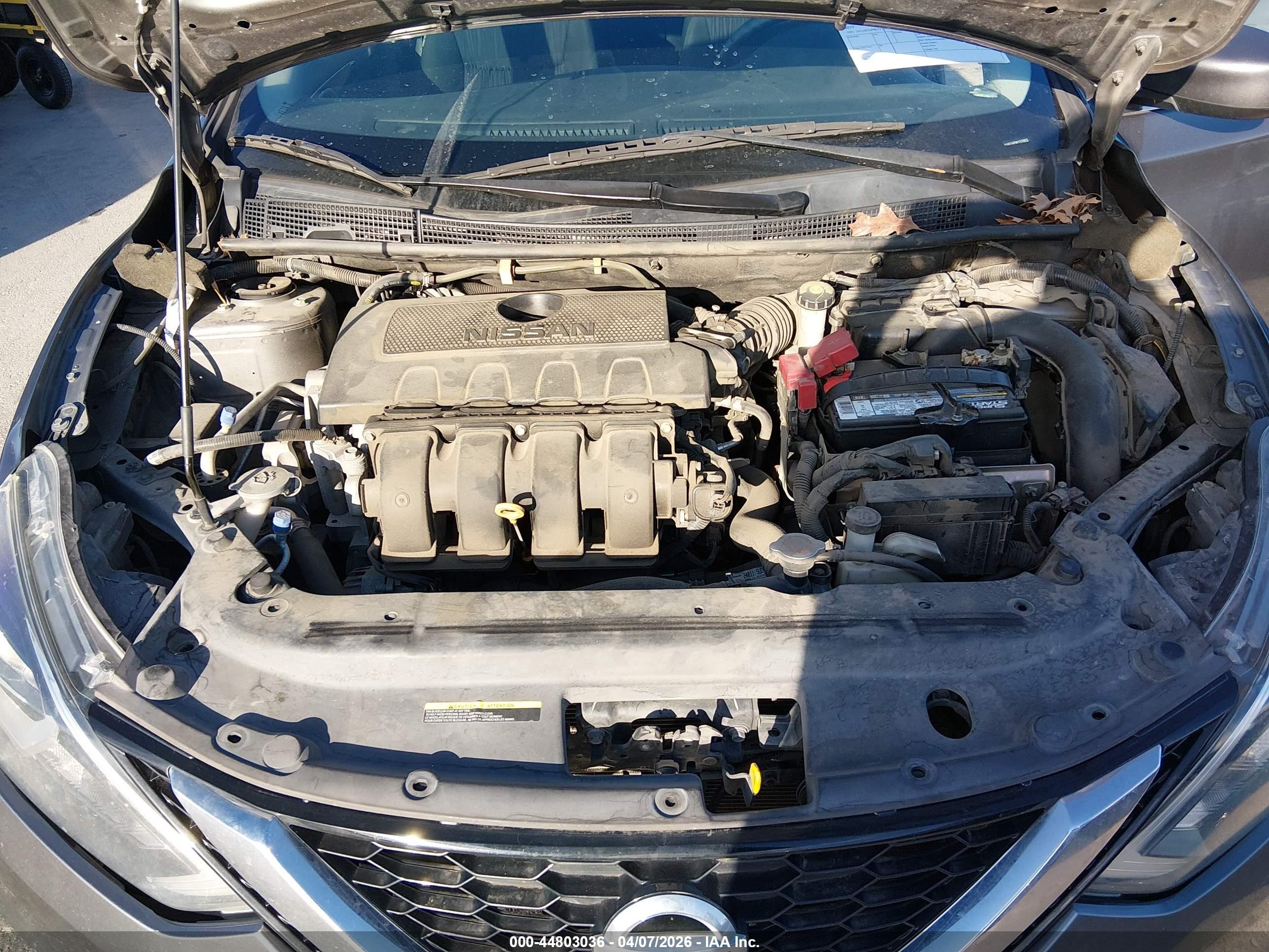 2019 Nissan Sentra Sv Серый vin: 3N1AB7AP9KY370653