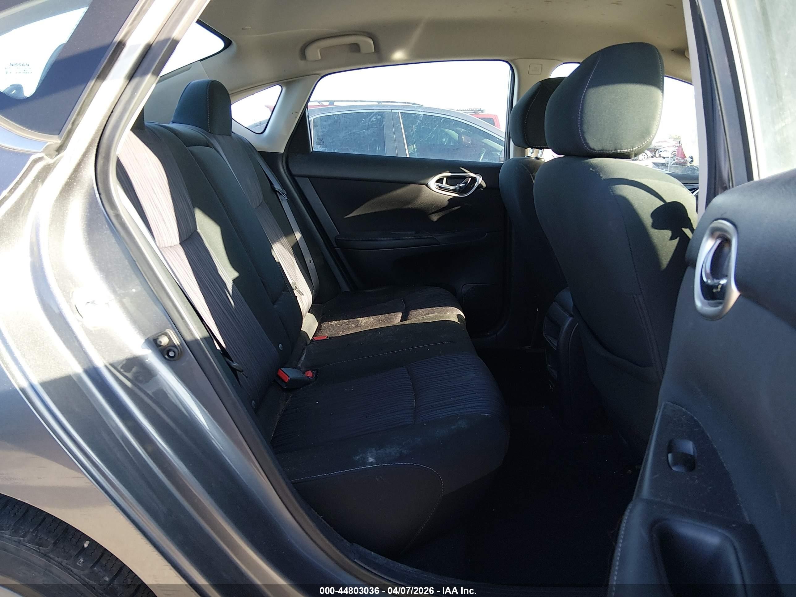 2019 Nissan Sentra Sv Серый vin: 3N1AB7AP9KY370653
