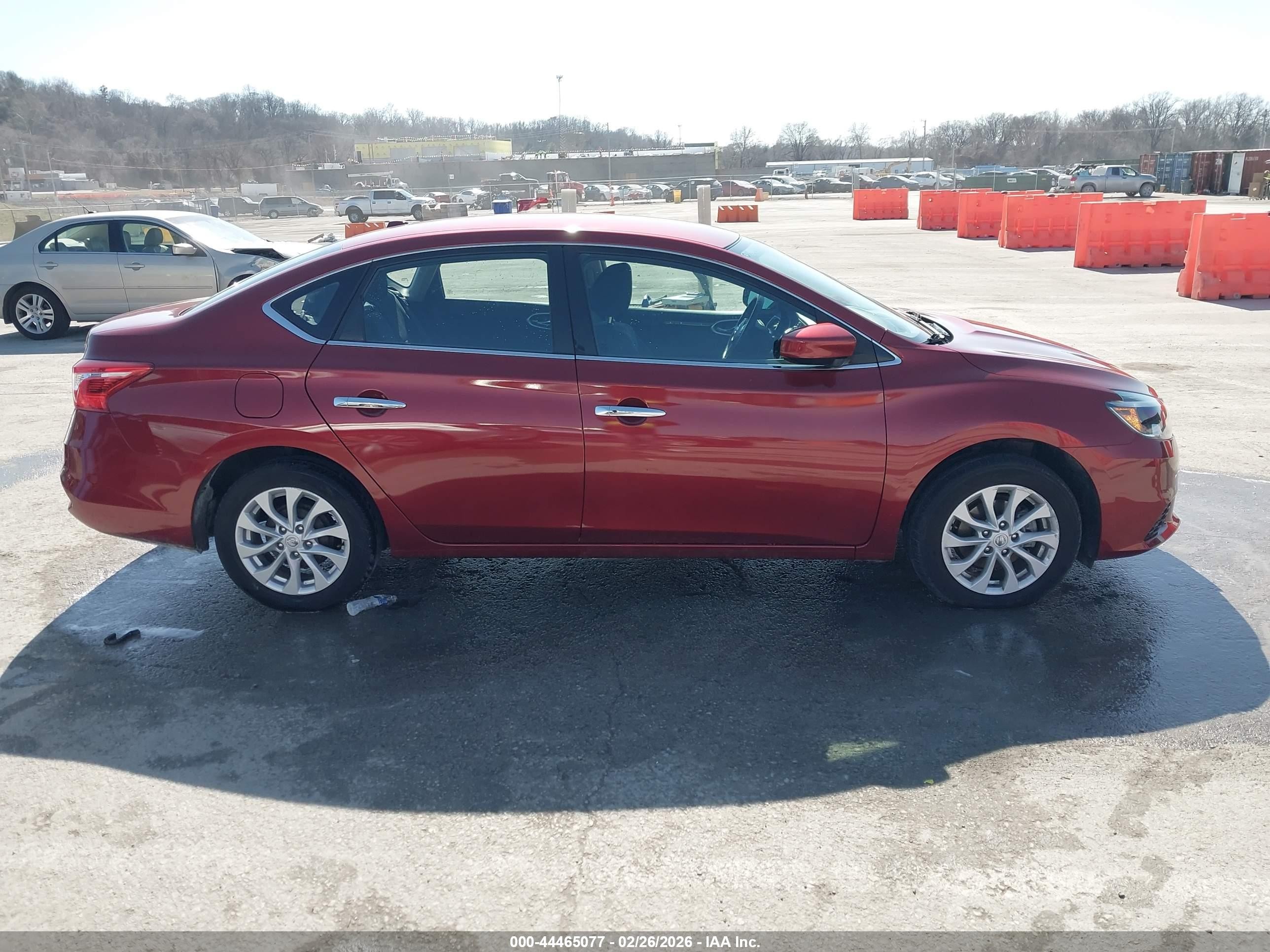 2019 Nissan Sentra Sv Red vin: 3N1AB7AP9KY399019