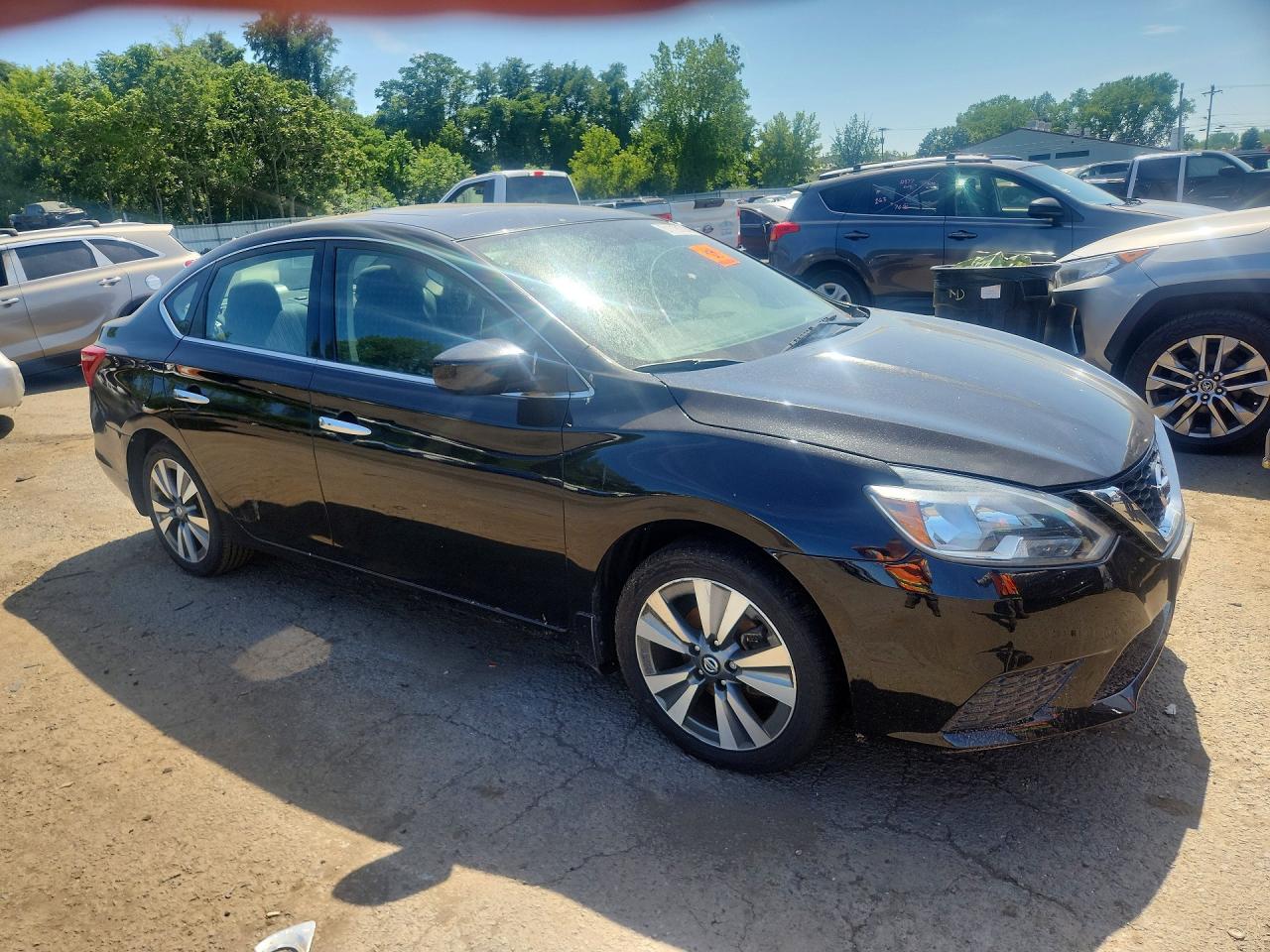 2019 Nissan Sentra Sv Черный vin: 3N1AB7AP9KY409290