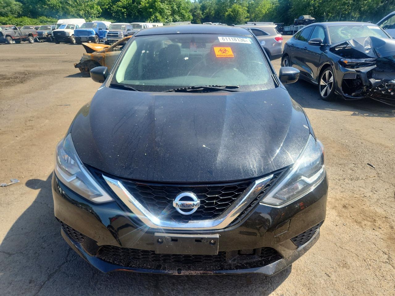 2019 Nissan Sentra Sv Черный vin: 3N1AB7AP9KY409290