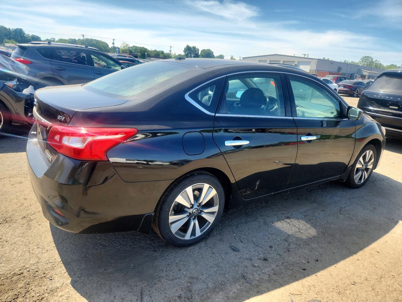 2019 Nissan Sentra Sv Черный vin: 3N1AB7AP9KY409290