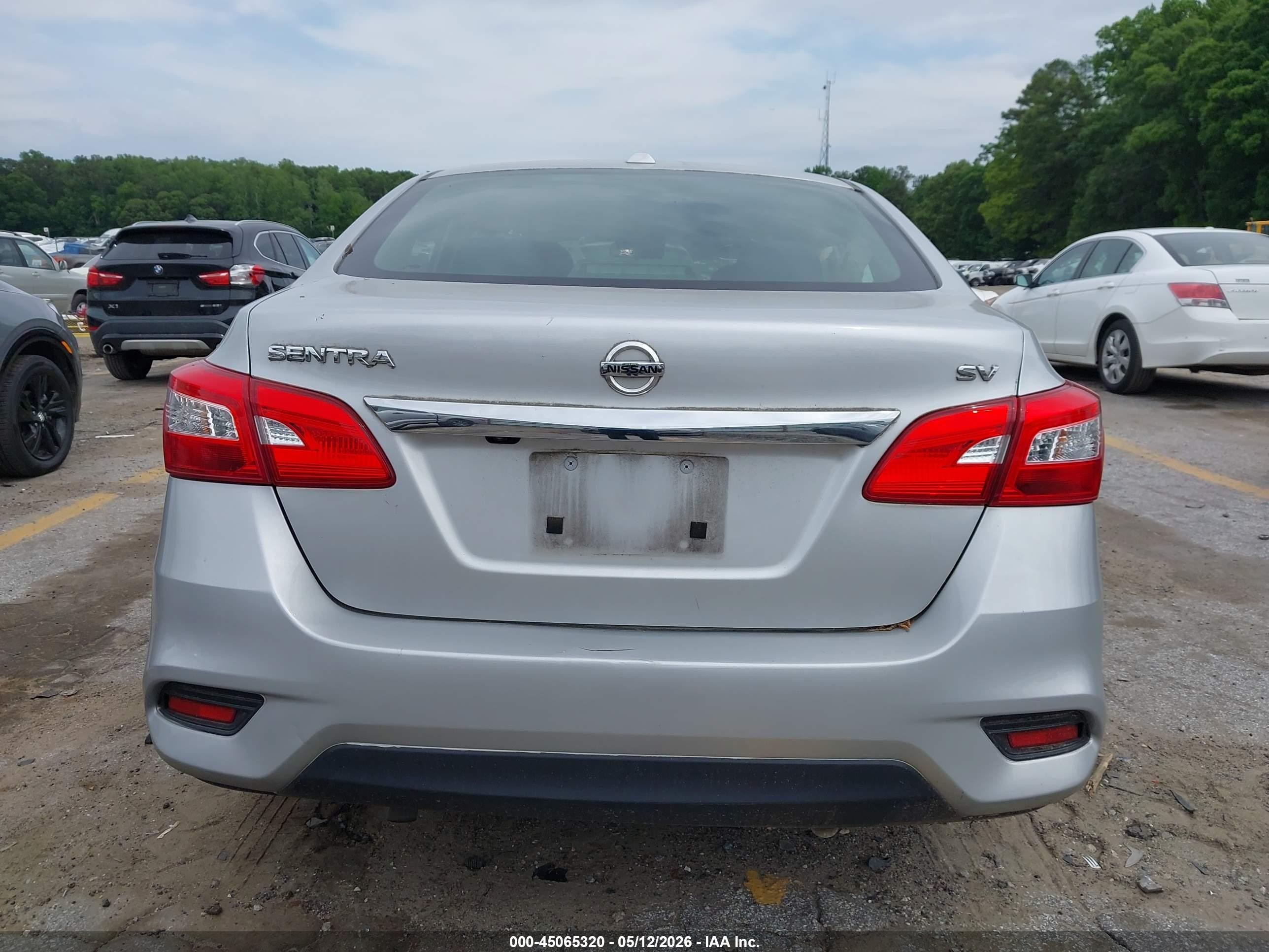 2019 Nissan Sentra Sv Серебряный vin: 3N1AB7AP9KY439762