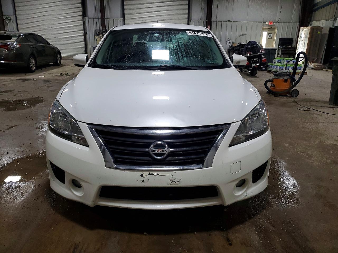 2013 Nissan Sentra S White vin: 3N1AB7APXDL607831
