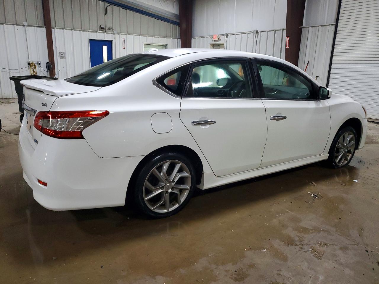 2013 Nissan Sentra S White vin: 3N1AB7APXDL607831