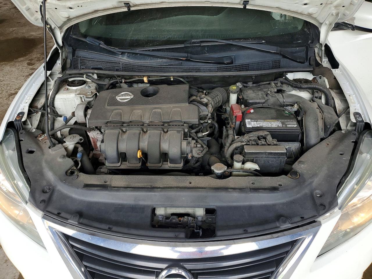 2013 Nissan Sentra S White vin: 3N1AB7APXDL607831