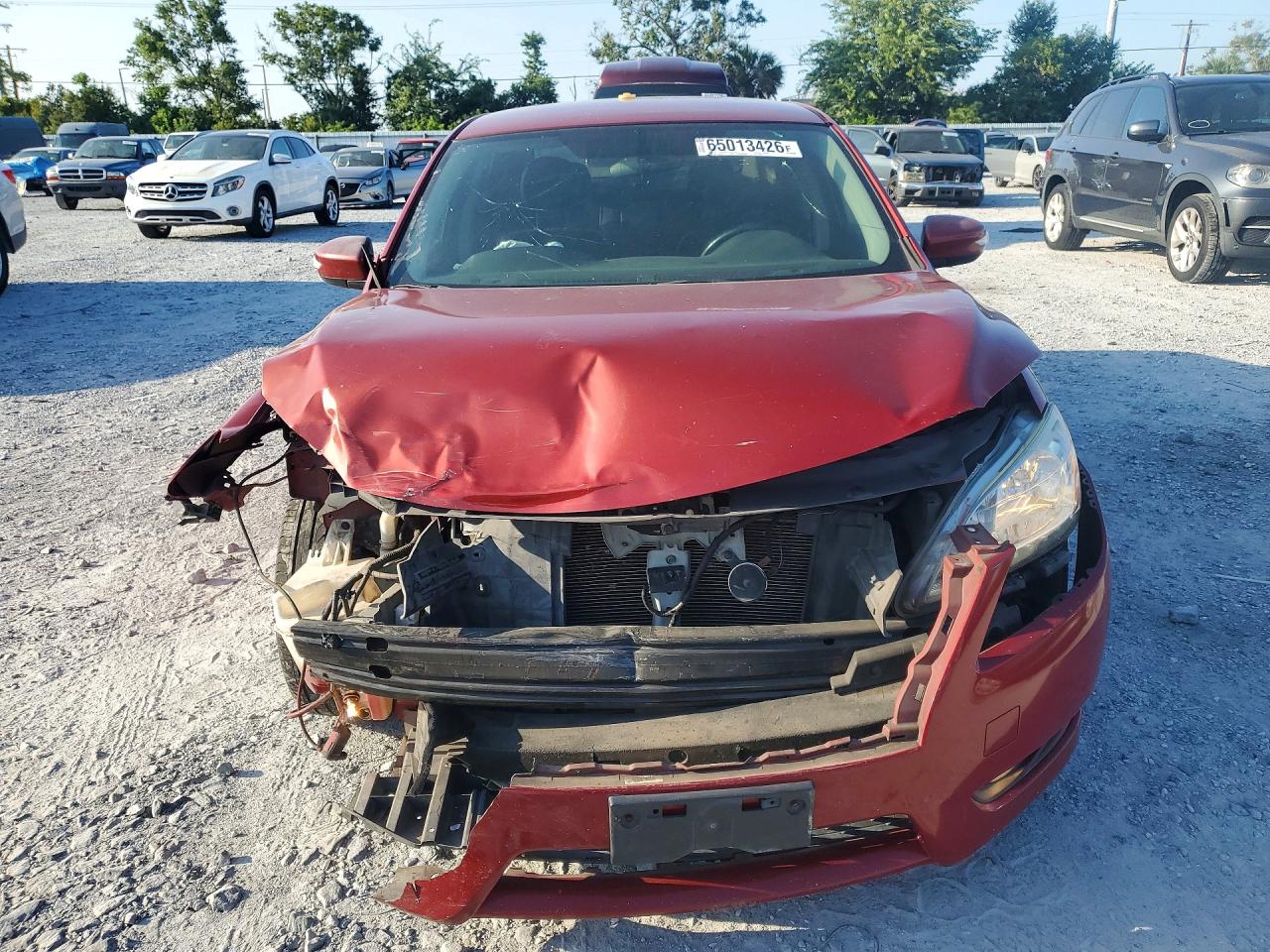 2013 Nissan Sentra S Burgundy vin: 3N1AB7APXDL612088