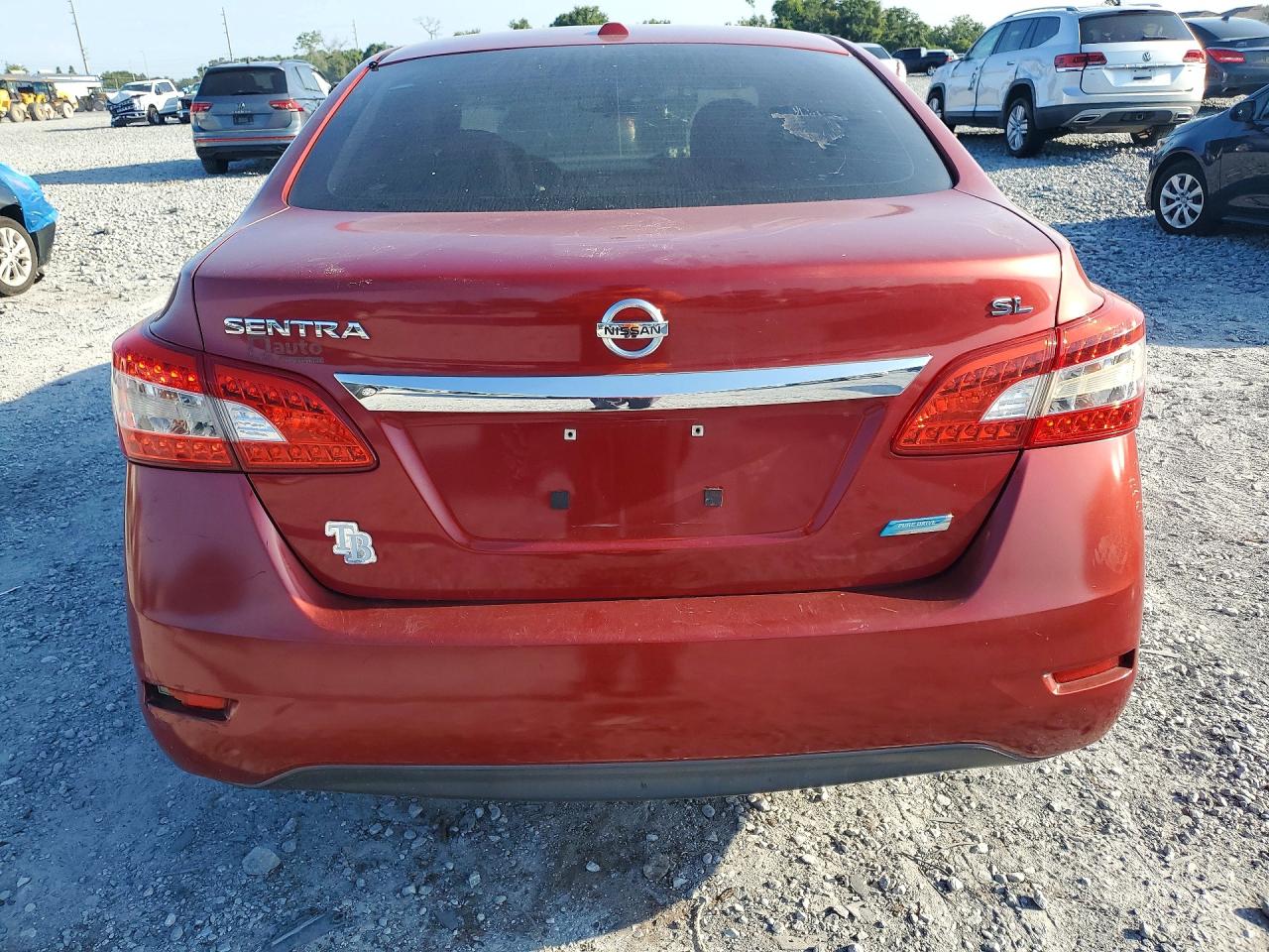 2013 Nissan Sentra S Burgundy vin: 3N1AB7APXDL612088